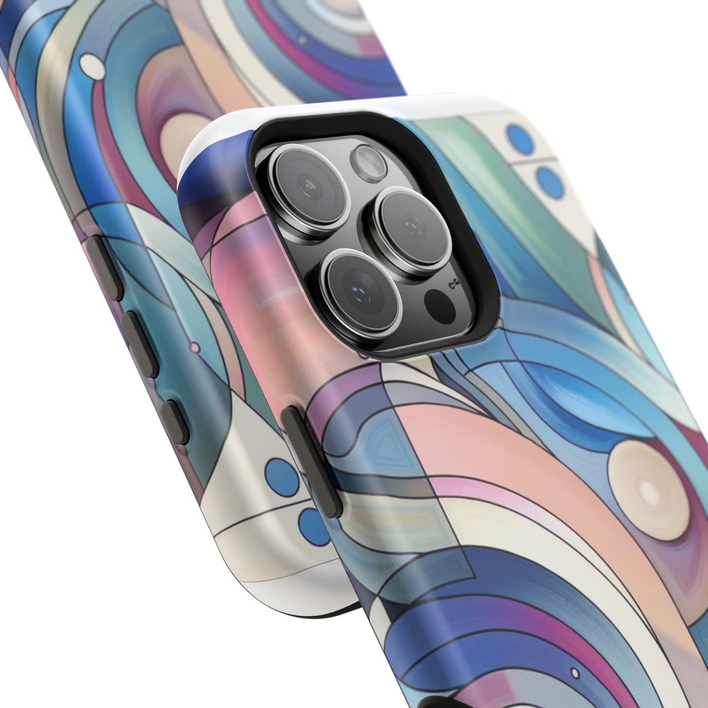 Artistic Magnetic Phone Case | Abstract Colorful Design, Unique Gift for Artists, Stylish Protection, Holiday Essentials, Phone Accessory
