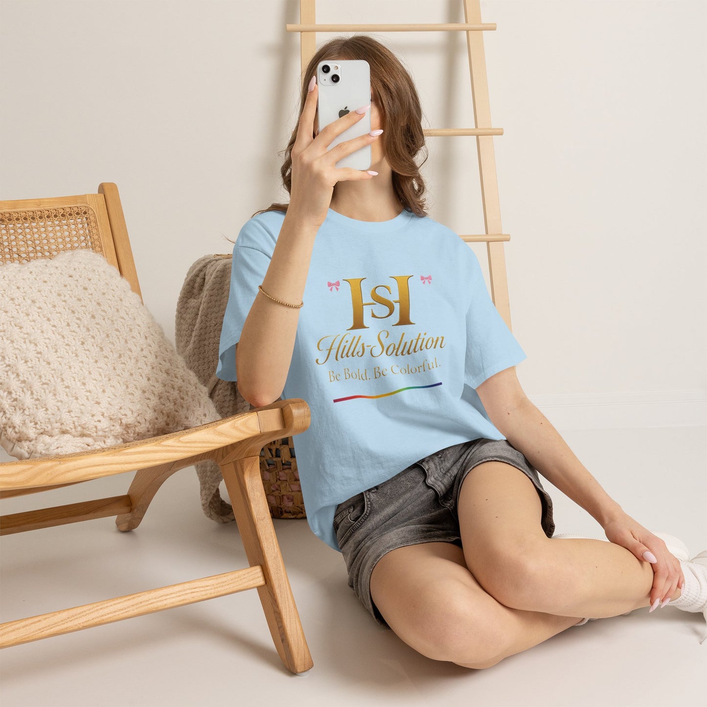 Be Bold Be Colorful Graphic Tee — Vibrant Hills Solution T-Shirt