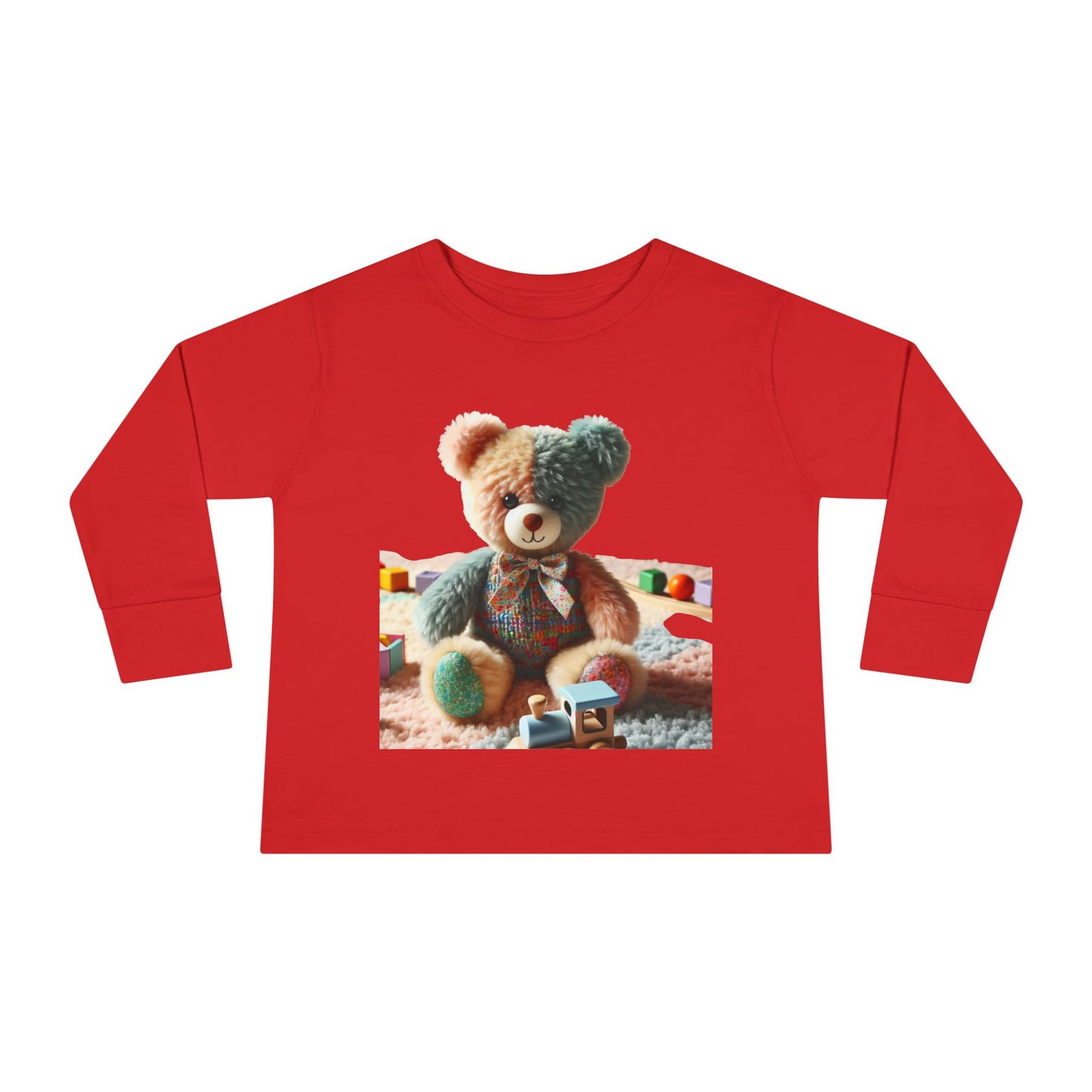 Toddler Long Sleeve Tee with Adorable Bear Design, Cute Kids Shirt, Gift for Toddlers, Birthday Outfit, Baby Shower Gift