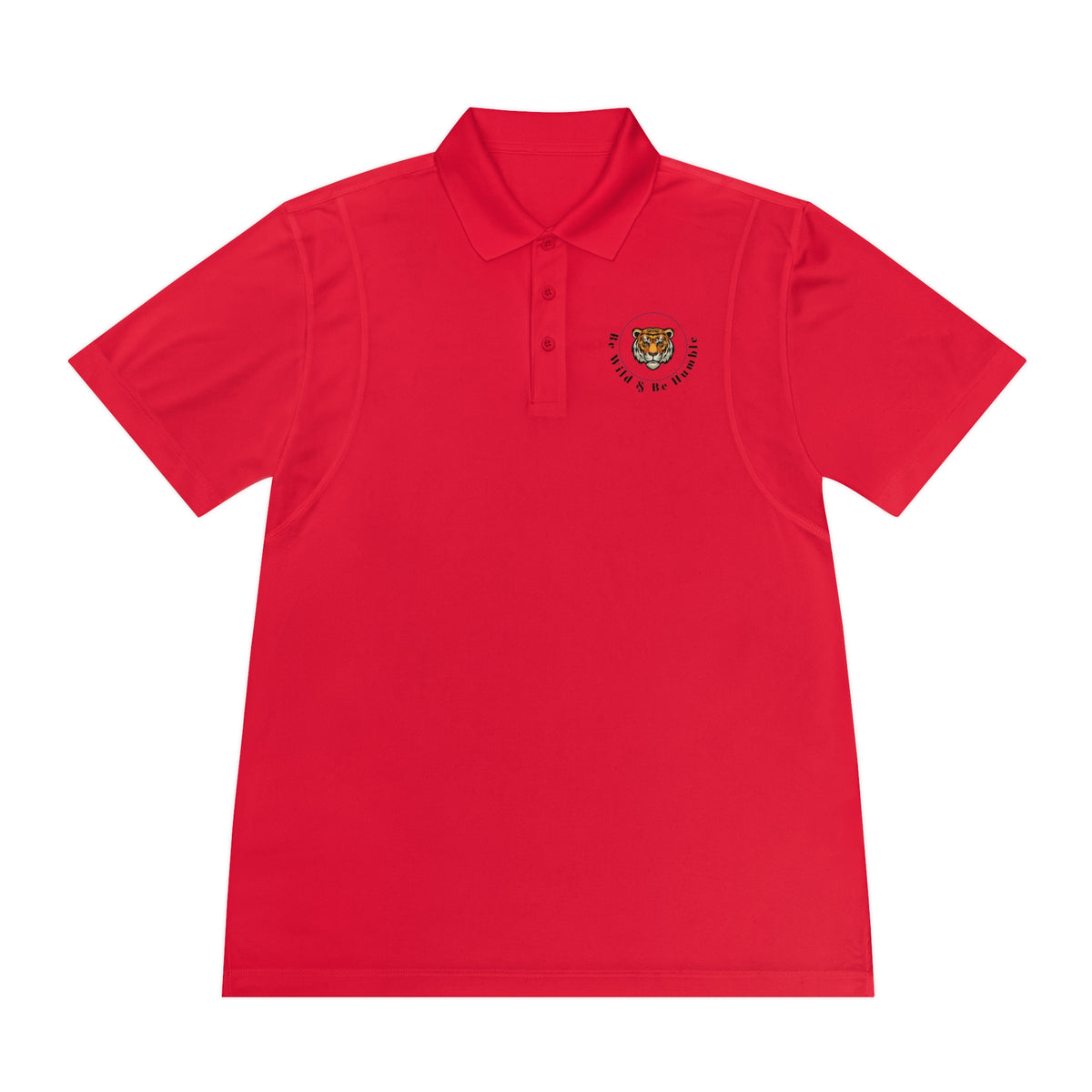 Men's Tiger Crest Polo Shirt — Athletic Golf & Casual Sport Polo