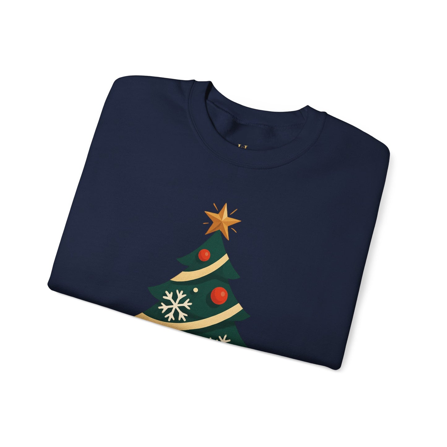 Christmas Tree Crewneck Sweatshirt – "Merry & Bright" Holiday Sweatshirt