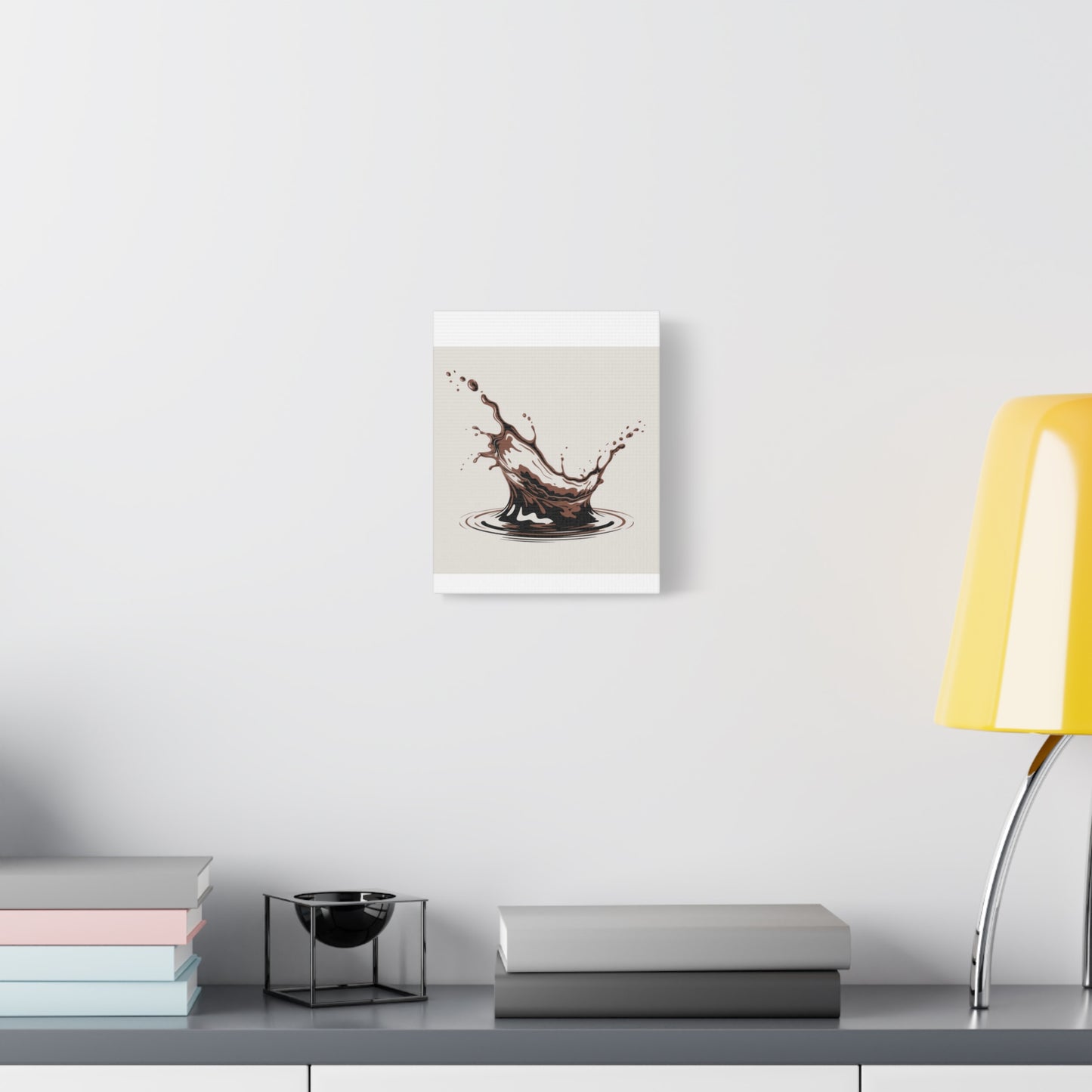 Chocolate Splash Matte Canvas Wall Art – Modern Kitchen Decor