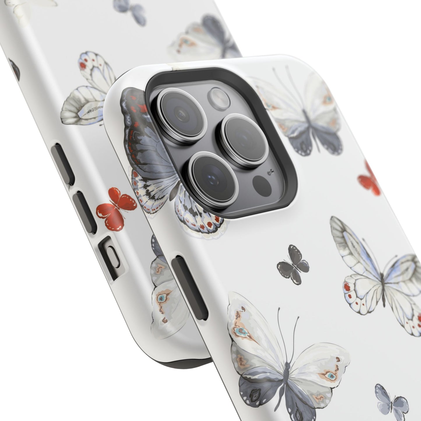 Butterfly Impact-Resistant Phone Case, Elegant Phone Cover, Gifts for Her, Nature Lovers, Eco-friendly Design, Cute Butterfly Case