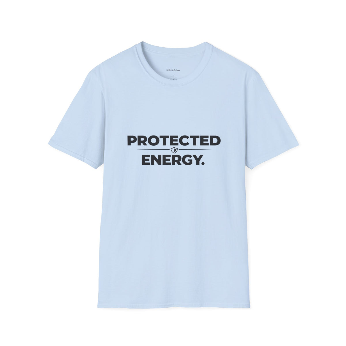 Protected Energy T‑Shirt — Minimalist Spiritual Graphic Tee