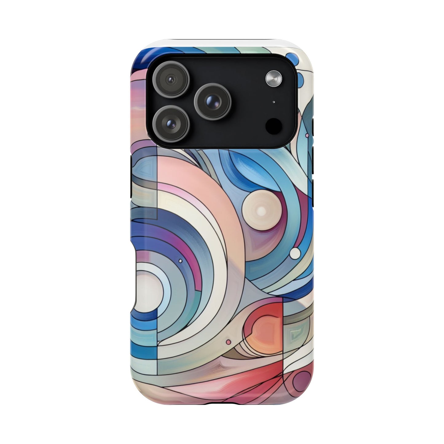 Artistic Magnetic Phone Case | Abstract Colorful Design, Unique Gift for Artists, Stylish Protection, Holiday Essentials, Phone Accessory