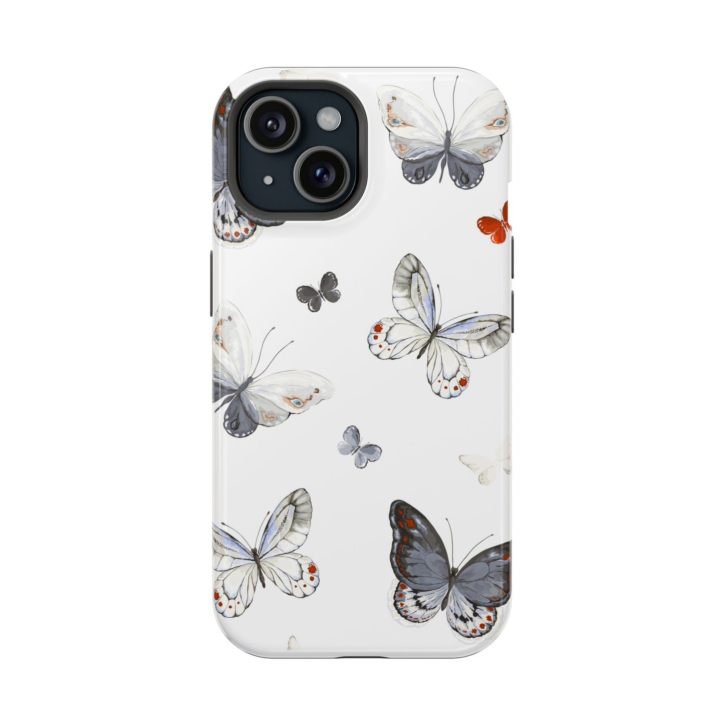 Butterfly Impact-Resistant Phone Case, Elegant Phone Cover, Gifts for Her, Nature Lovers, Eco-friendly Design, Cute Butterfly Case