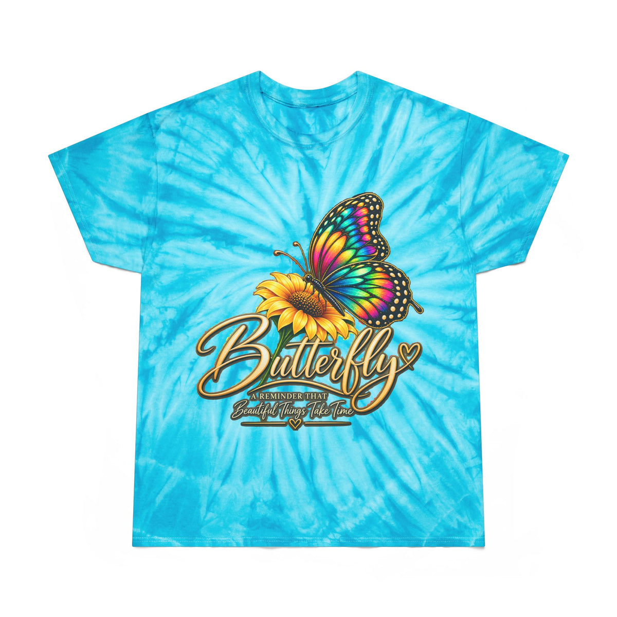Butterfly Tie-Dye Tee — Yellow Cyclone Graphic T-Shirt