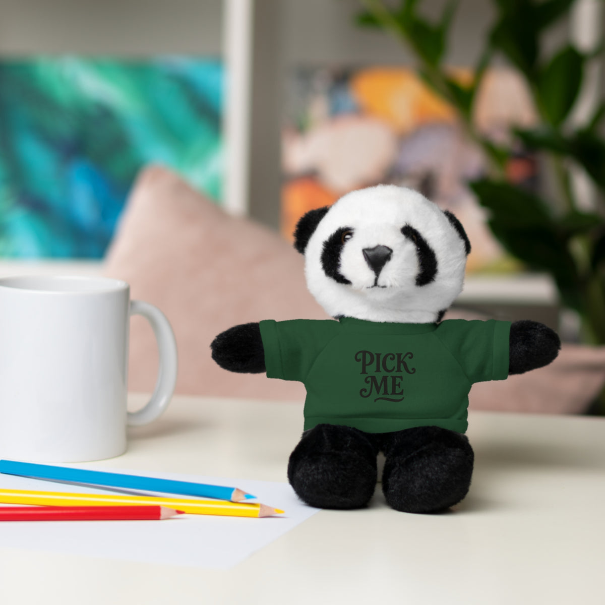 Pick Me Plush Bear with Tee — Cute Stuffed Animal Gift