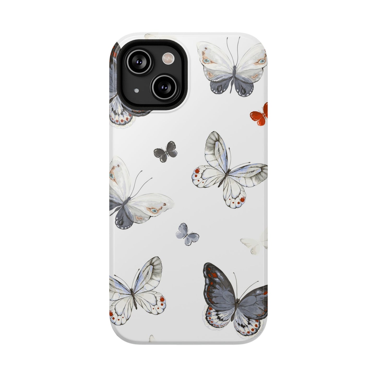 Butterfly Impact-Resistant Phone Case, Elegant Phone Cover, Gifts for Her, Nature Lovers, Eco-friendly Design, Cute Butterfly Case