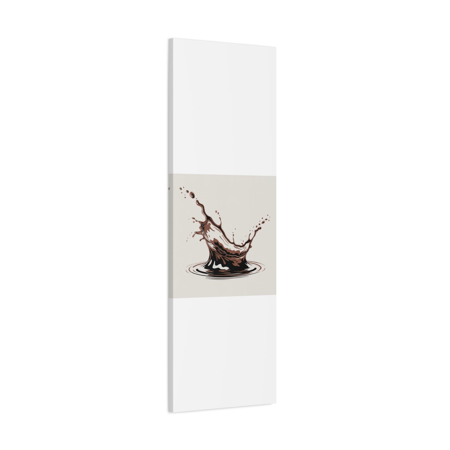 Chocolate Splash Matte Canvas Wall Art – Modern Kitchen Decor