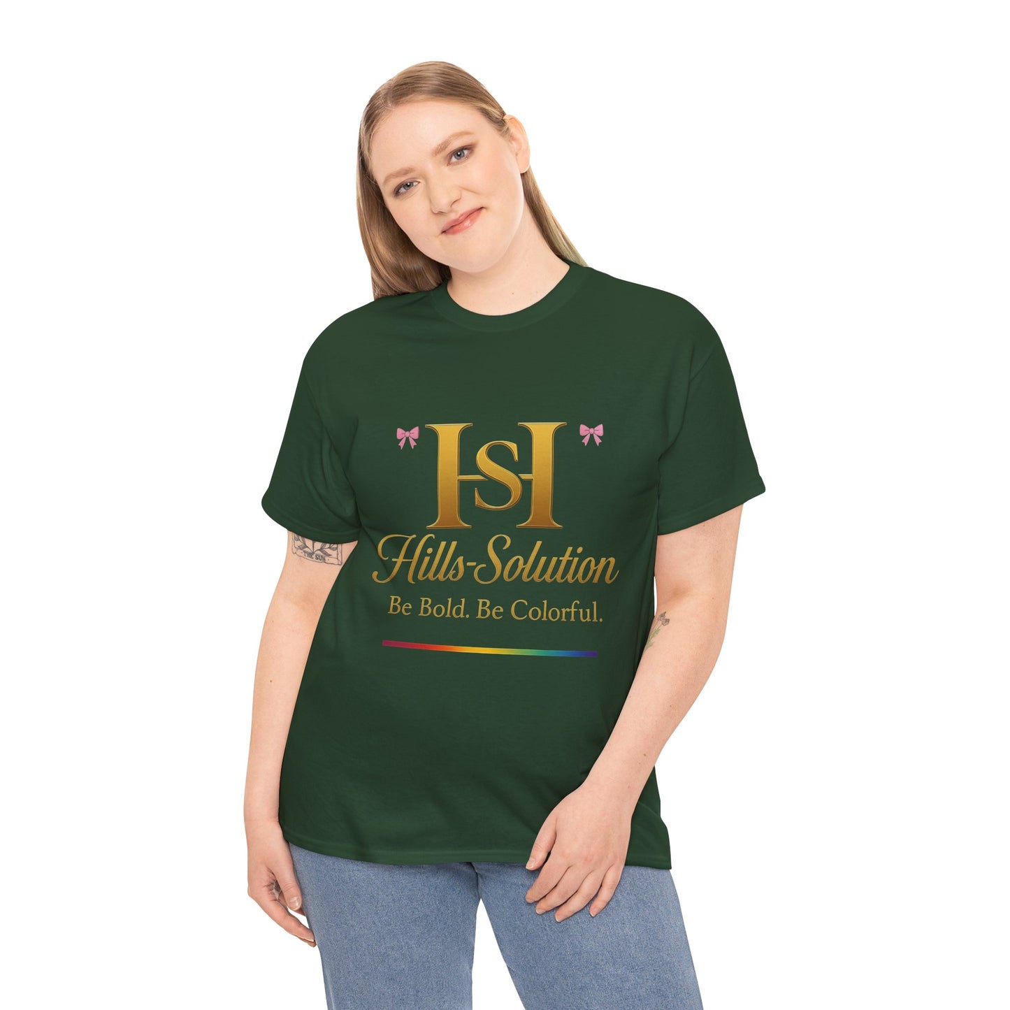 Be Bold Be Colorful Graphic Tee — Vibrant Hills Solution T-Shirt