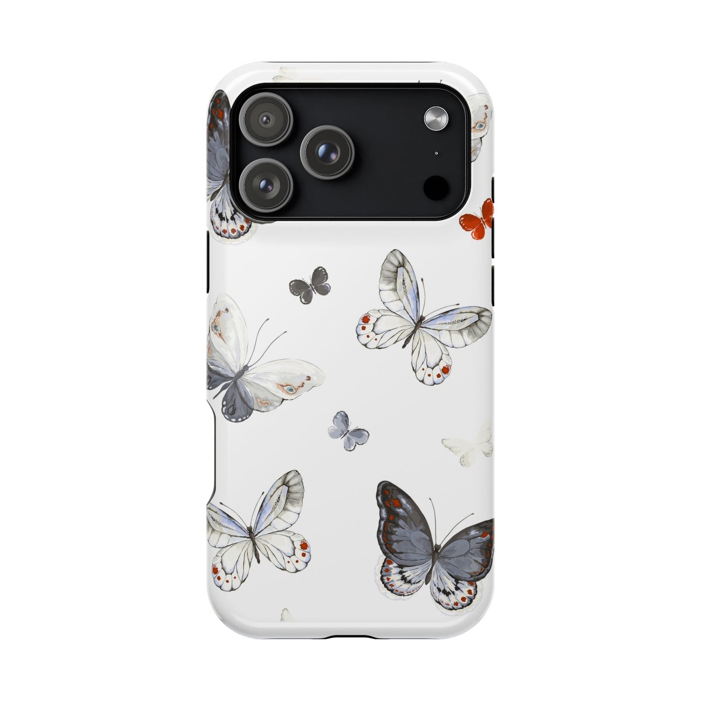 Butterfly Impact-Resistant Phone Case, Elegant Phone Cover, Gifts for Her, Nature Lovers, Eco-friendly Design, Cute Butterfly Case