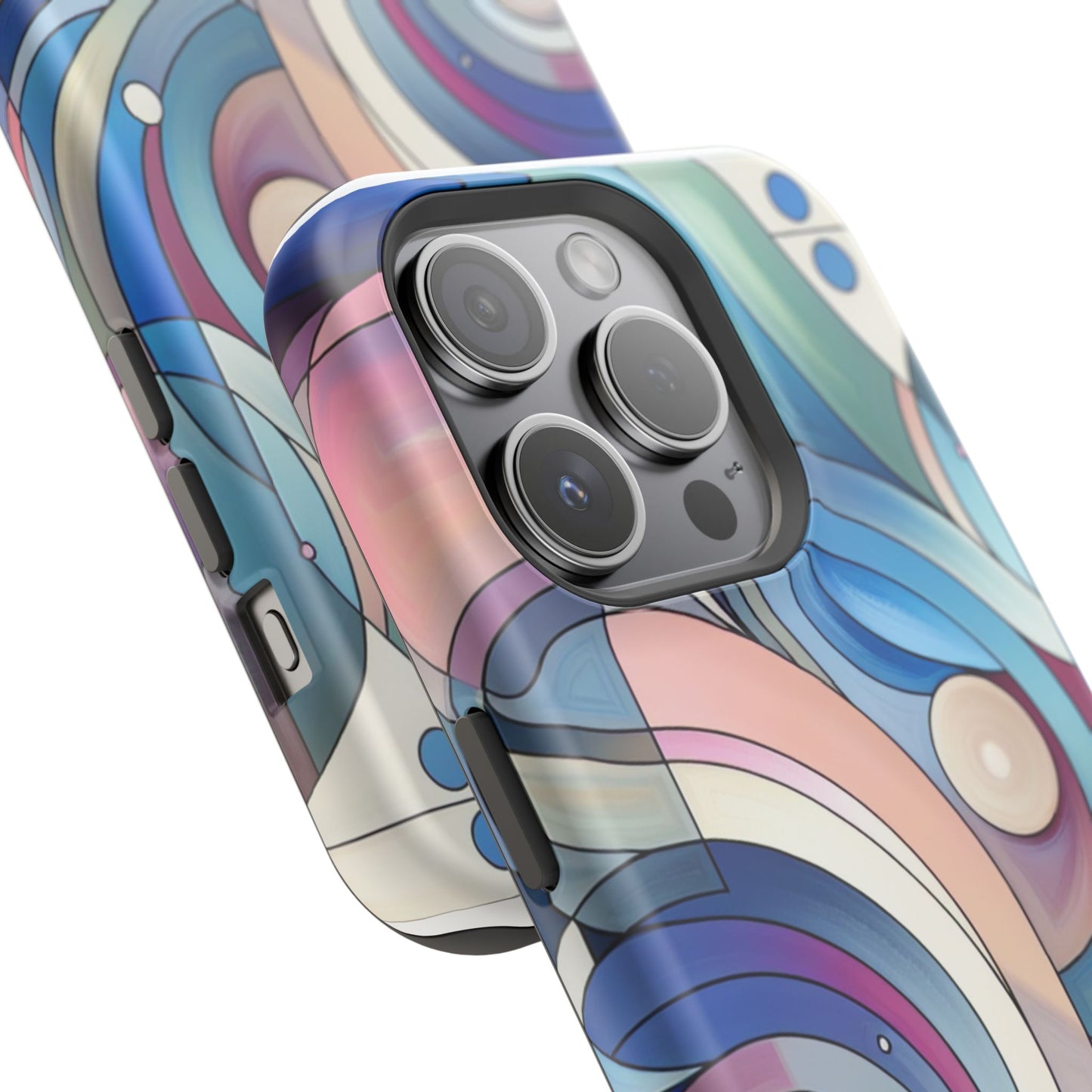 Artistic Magnetic Phone Case | Abstract Colorful Design, Unique Gift for Artists, Stylish Protection, Holiday Essentials, Phone Accessory