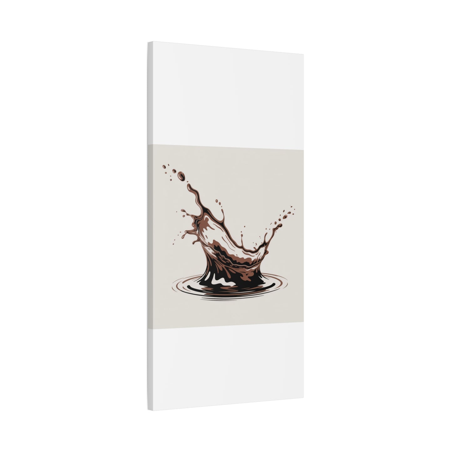 Chocolate Splash Matte Canvas Wall Art – Modern Kitchen Decor