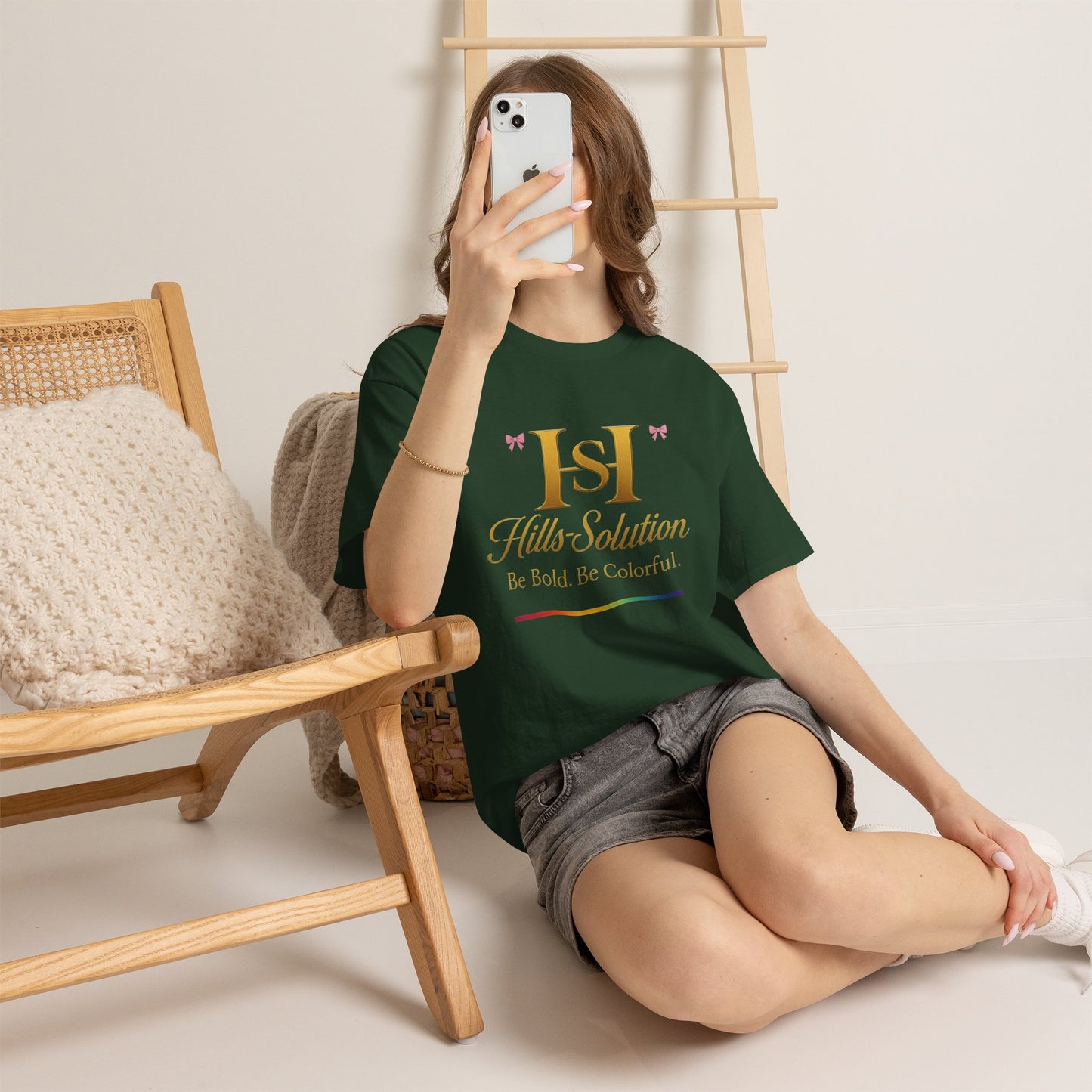 Be Bold Be Colorful Graphic Tee — Vibrant Hills Solution T-Shirt