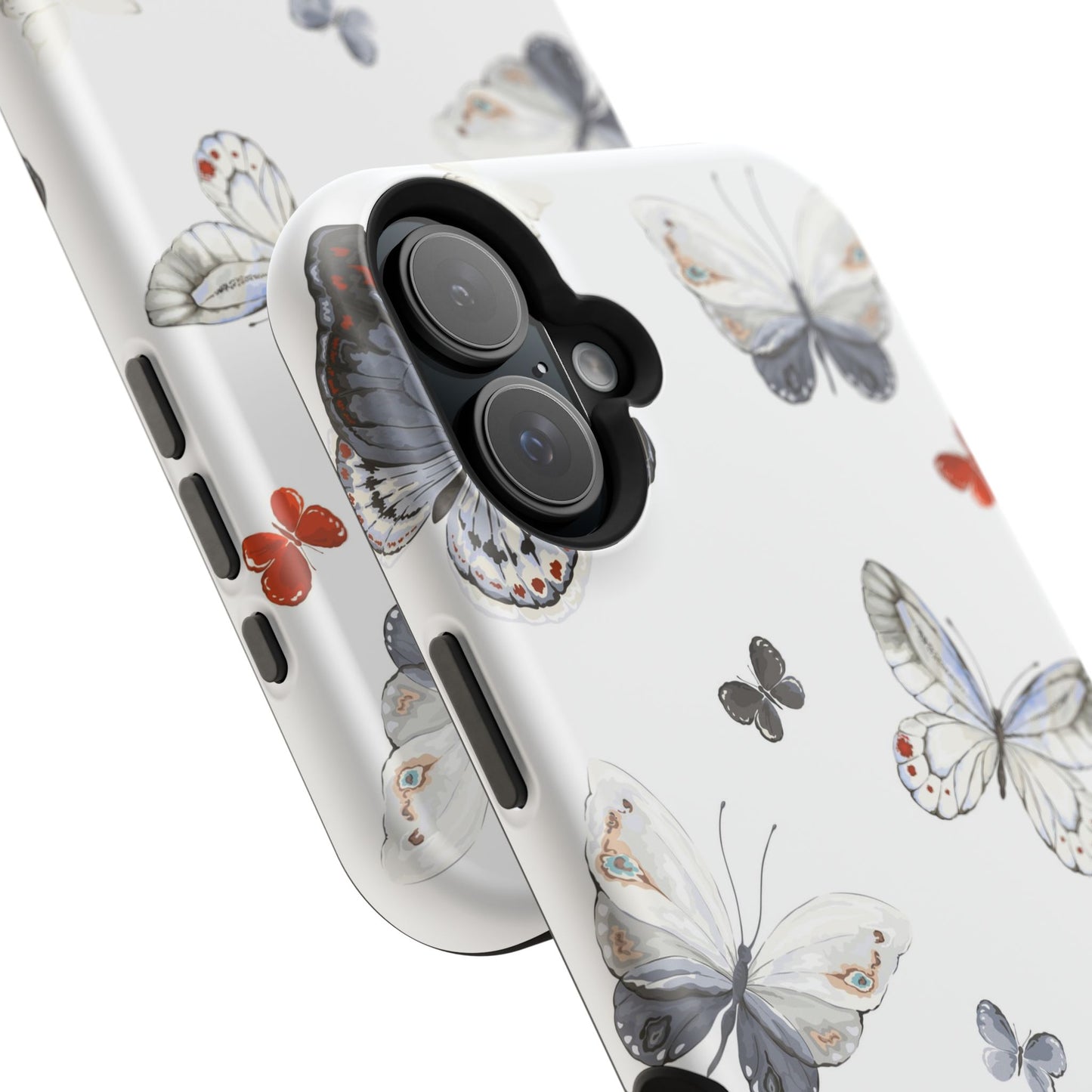 Butterfly Impact-Resistant Phone Case, Elegant Phone Cover, Gifts for Her, Nature Lovers, Eco-friendly Design, Cute Butterfly Case