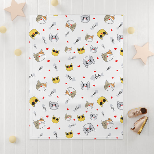 Whimsical Cat Fleece Baby Blanket | Cozy Nursery Decor, Perfect Baby Shower Gift, Soft Playtime Essential, Adorable Pet Blanket, Cute [...]