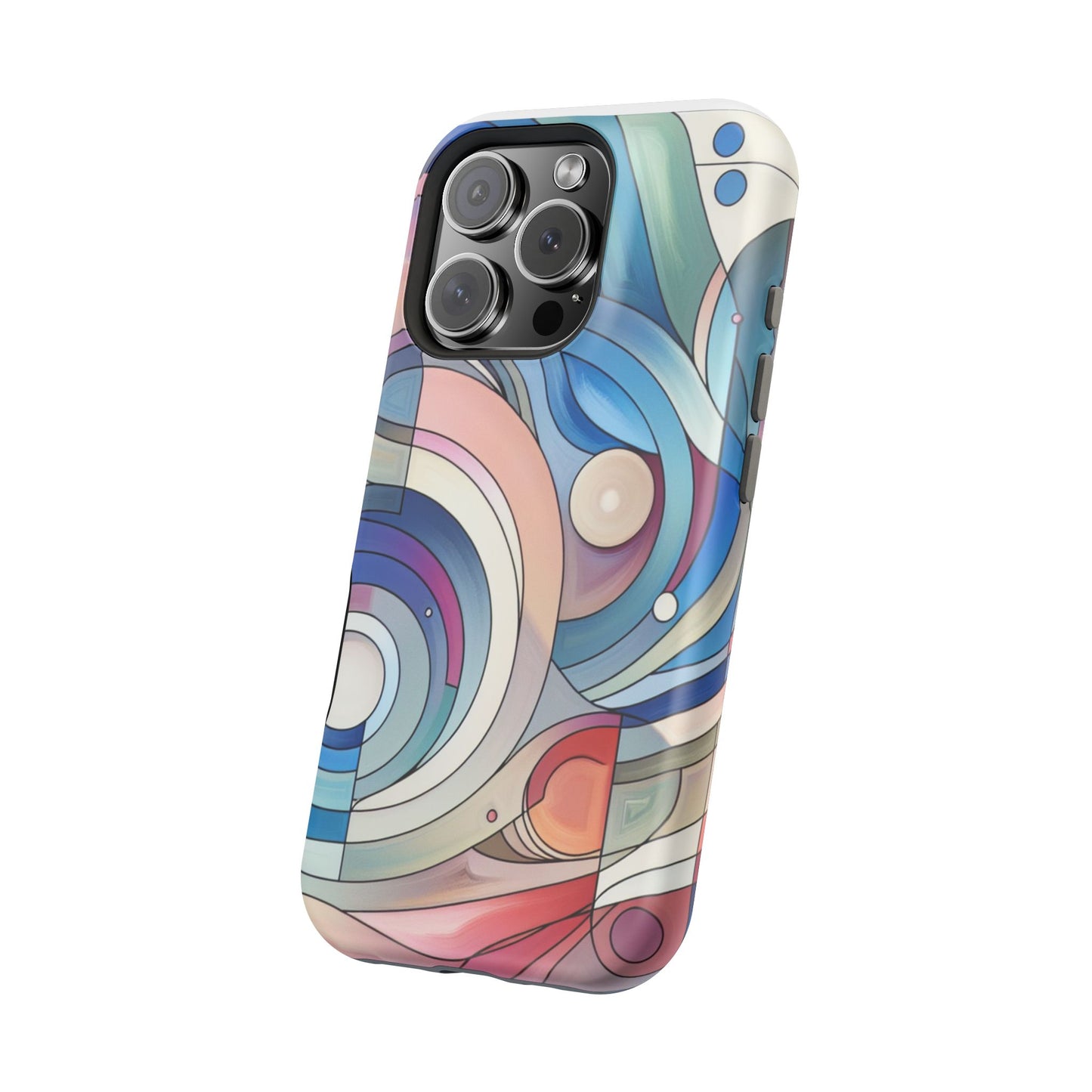 Artistic Magnetic Phone Case | Abstract Colorful Design, Unique Gift for Artists, Stylish Protection, Holiday Essentials, Phone Accessory