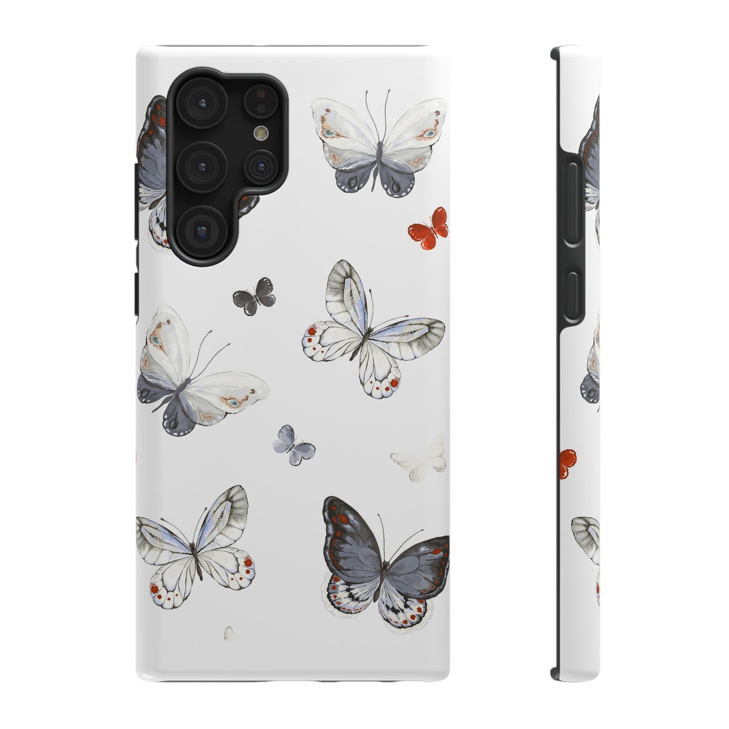 Butterfly Impact-Resistant Phone Case, Elegant Phone Cover, Gifts for Her, Nature Lovers, Eco-friendly Design, Cute Butterfly Case