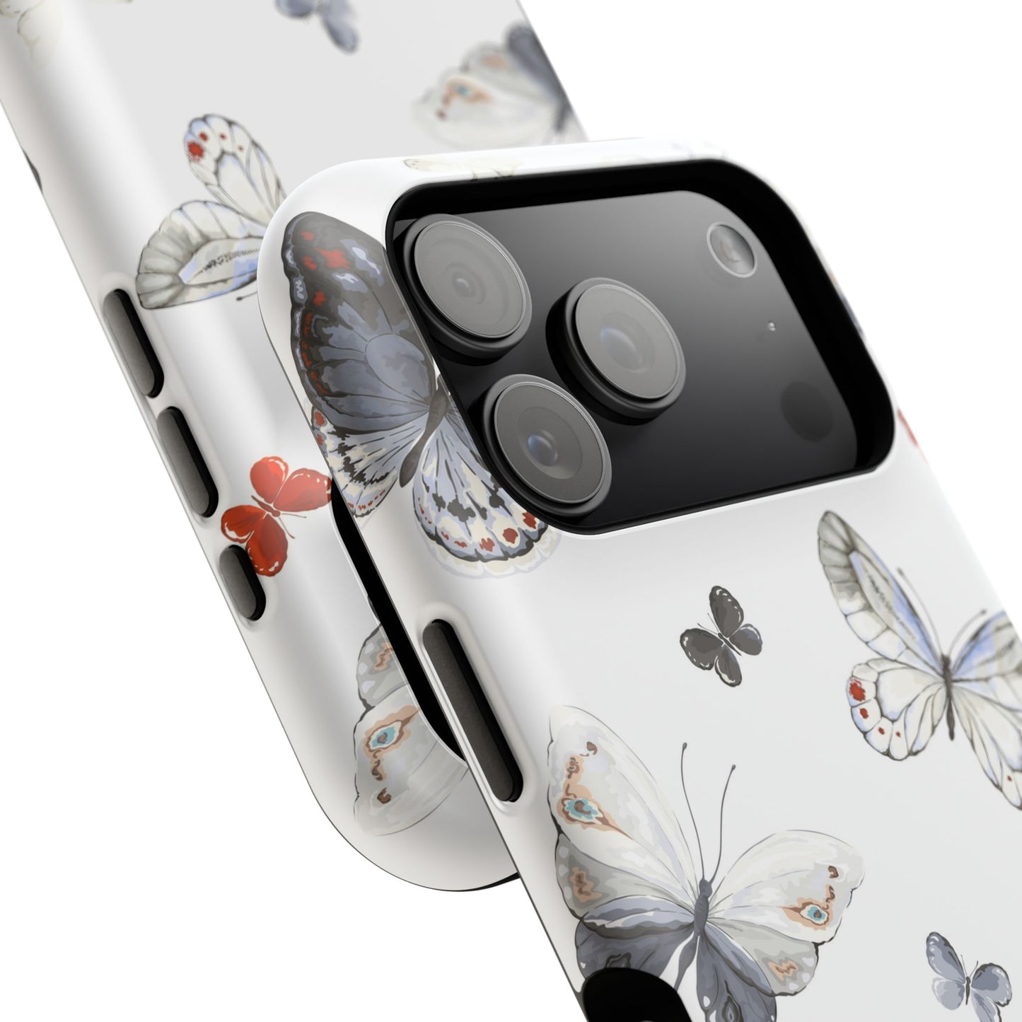 Butterfly Impact-Resistant Phone Case, Elegant Phone Cover, Gifts for Her, Nature Lovers, Eco-friendly Design, Cute Butterfly Case