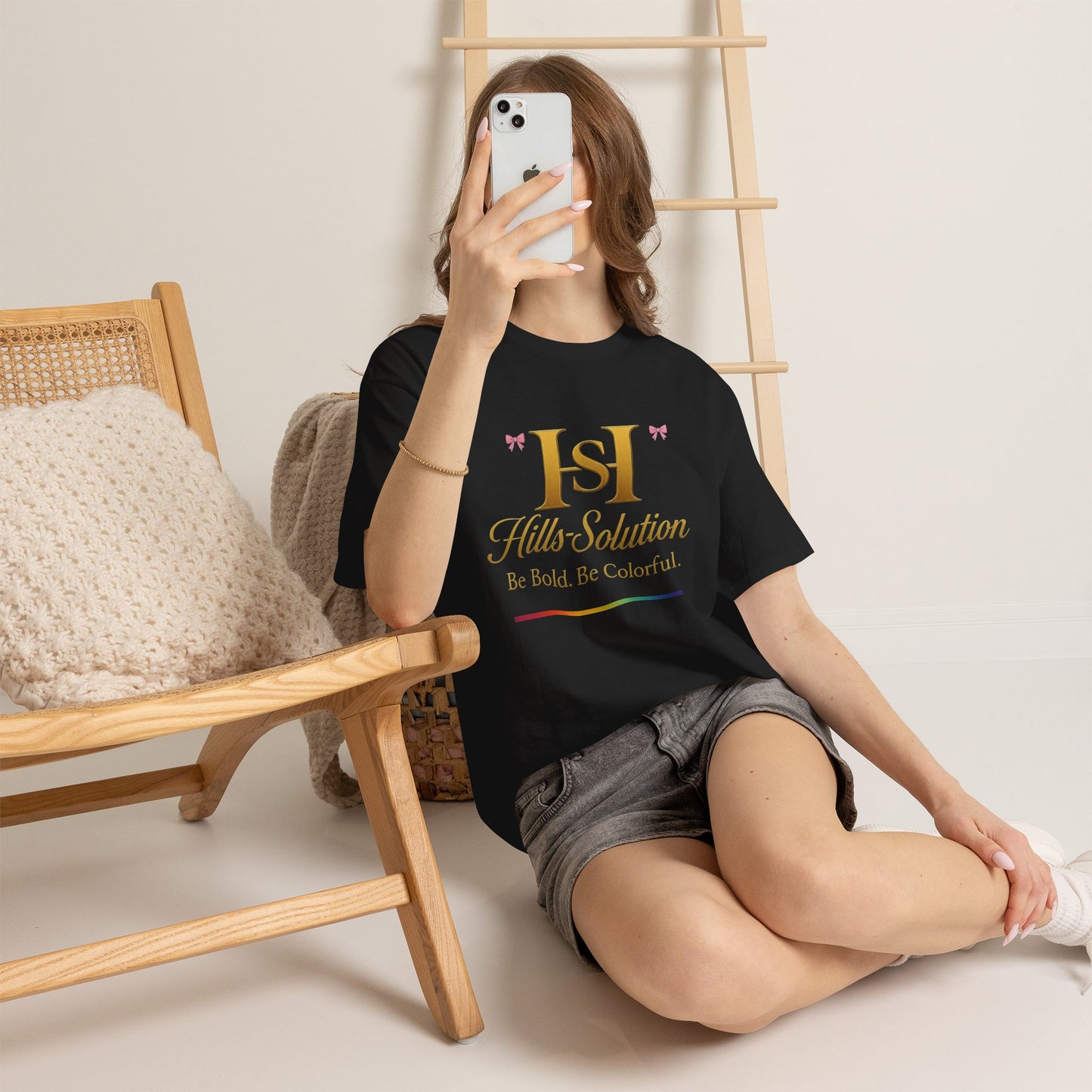 Be Bold Be Colorful Graphic Tee — Vibrant Hills Solution T-Shirt