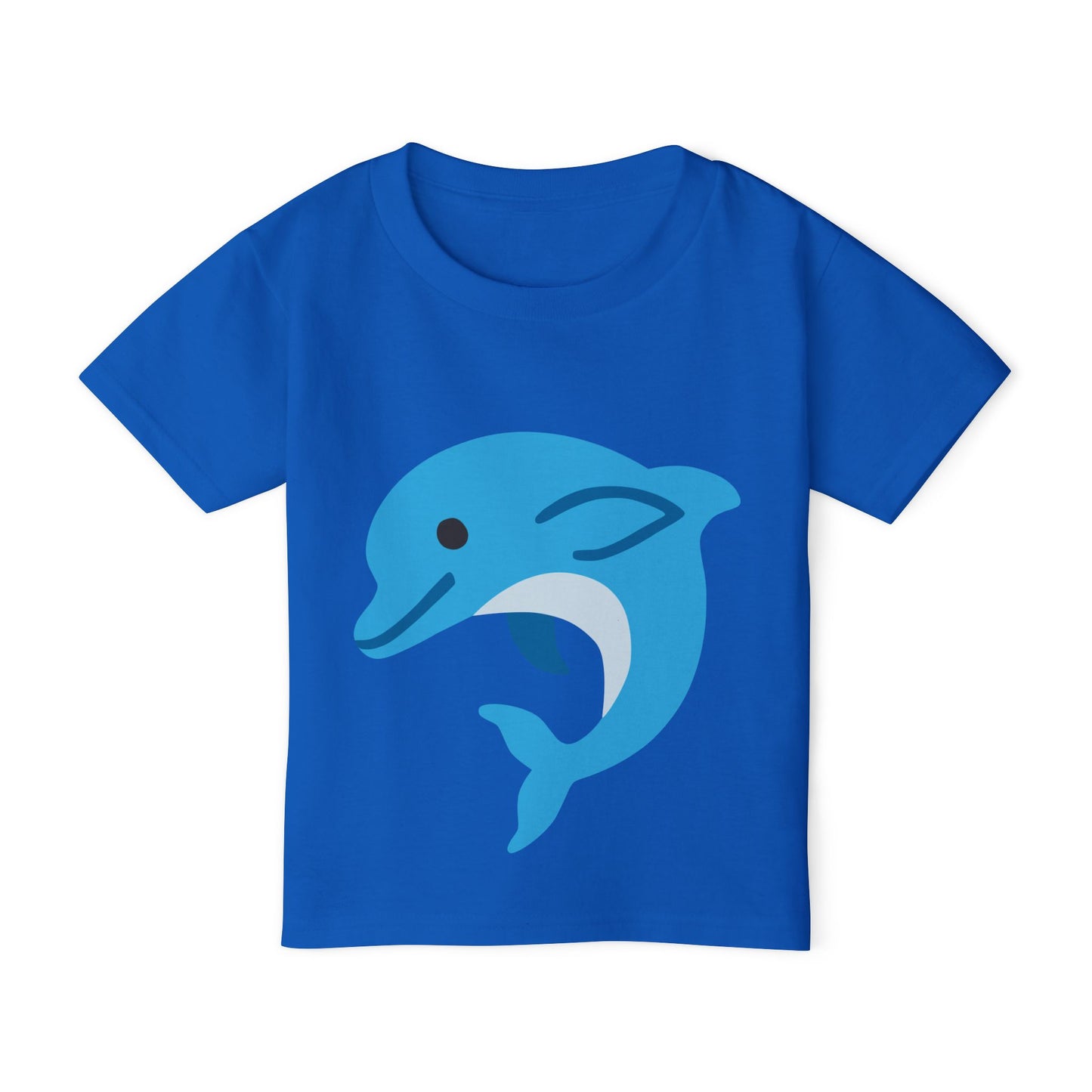 Cute Dolphin Toddler T-shirt, Eco-Friendly Kidswear