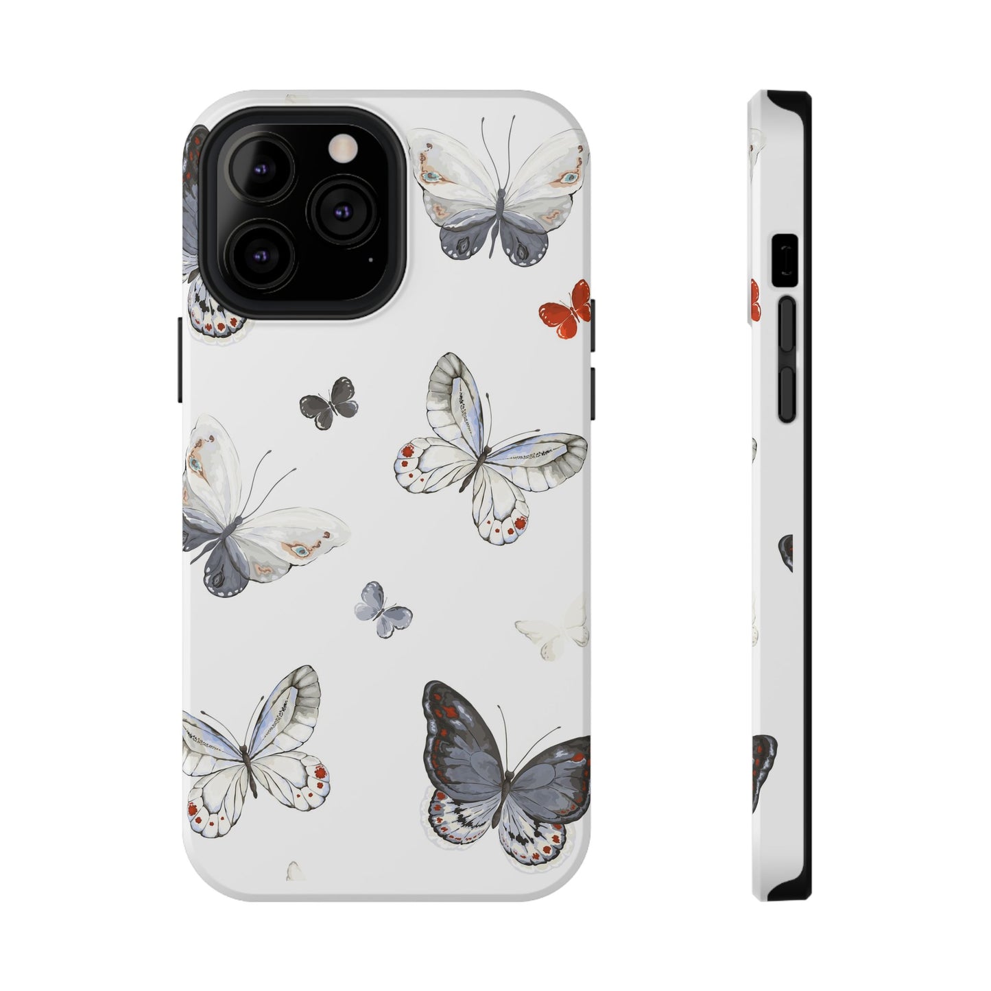 Butterfly Impact-Resistant Phone Case, Elegant Phone Cover, Gifts for Her, Nature Lovers, Eco-friendly Design, Cute Butterfly Case