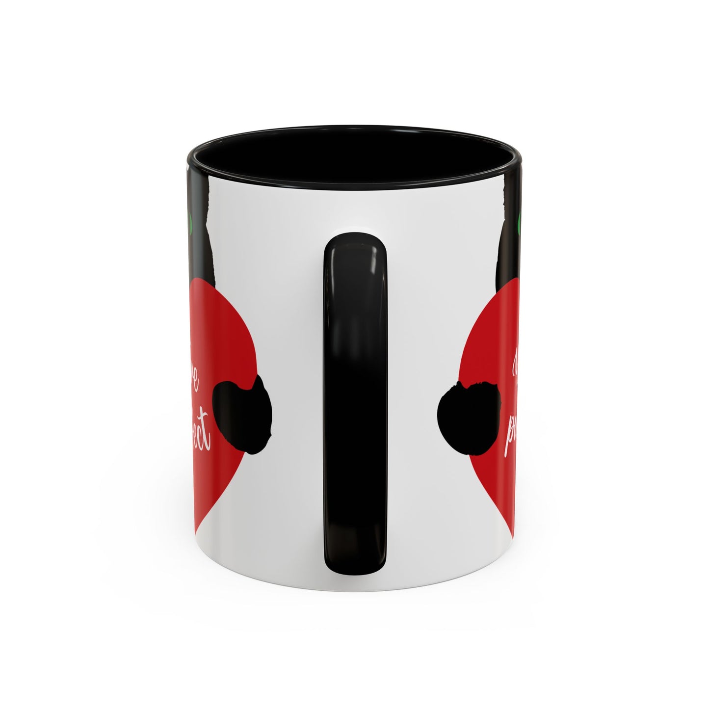 Purrfect Cat Heart Accent Coffee Mug – "You're Purrfect" 11/15oz