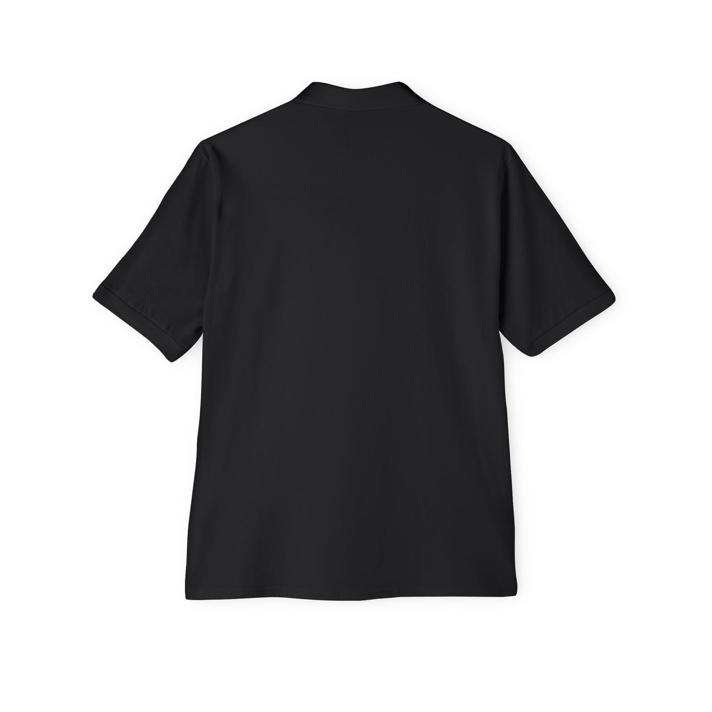 Men's Piqué Polo with Equestrian Design - Stylish Golf Shirt