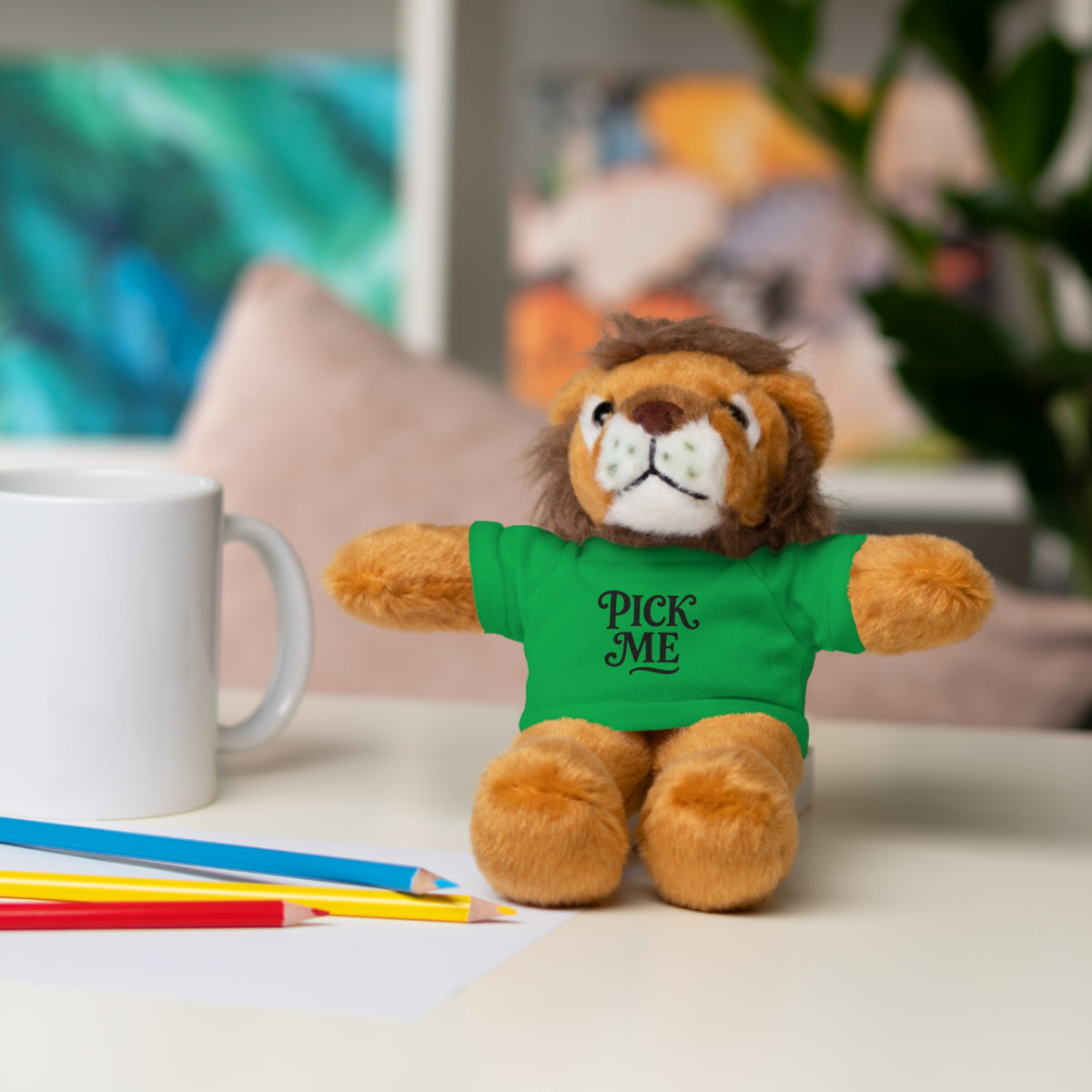 Pick Me Plush Bear with Tee — Cute Stuffed Animal Gift