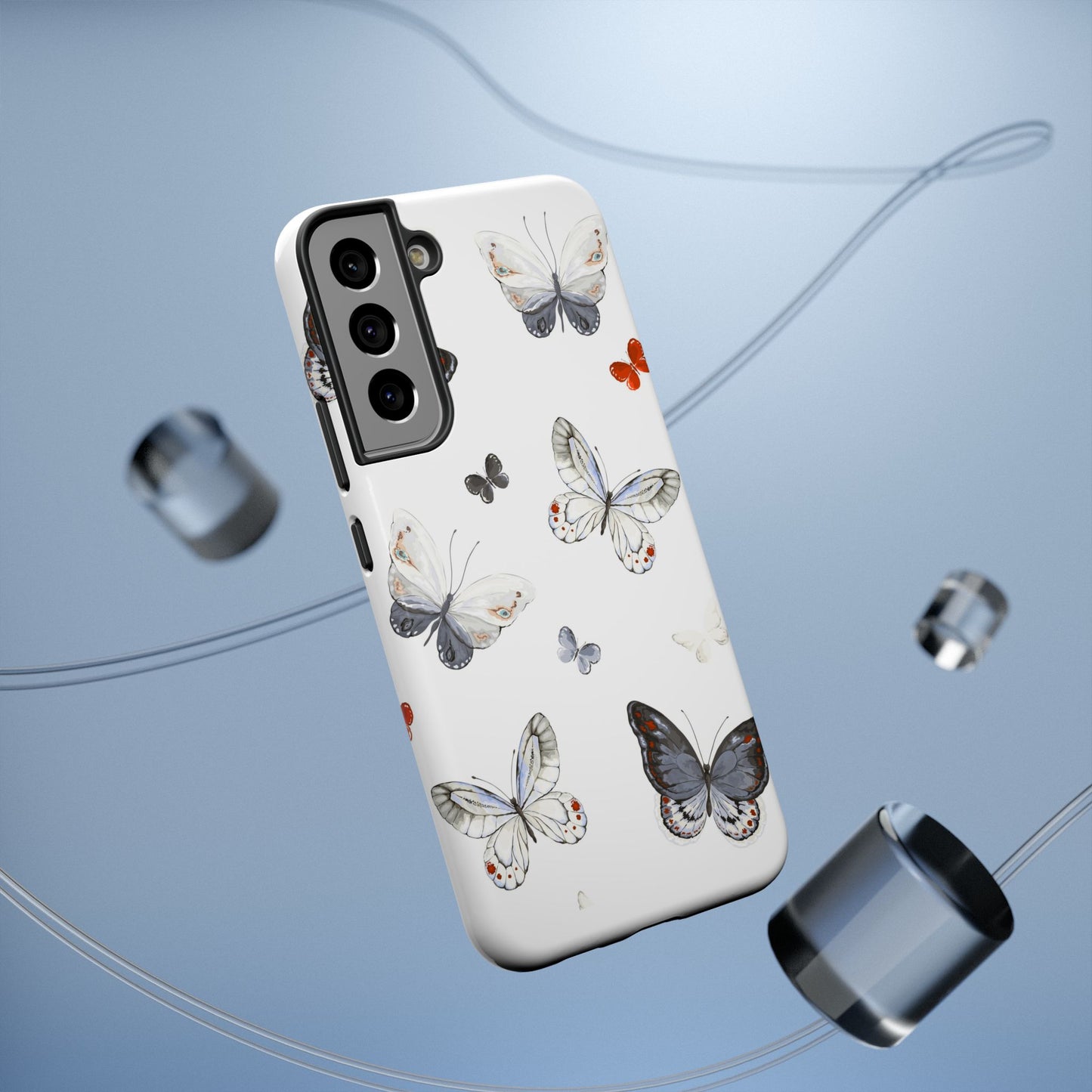 Butterfly Impact-Resistant Phone Case, Elegant Phone Cover, Gifts for Her, Nature Lovers, Eco-friendly Design, Cute Butterfly Case