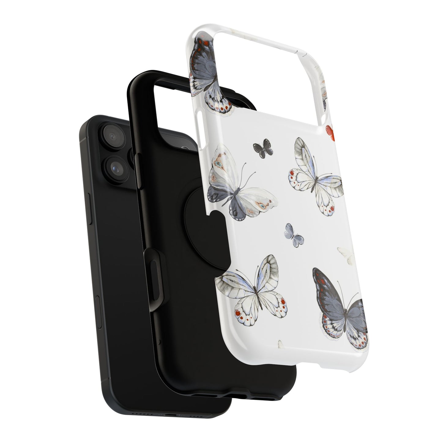 Butterfly Impact-Resistant Phone Case, Elegant Phone Cover, Gifts for Her, Nature Lovers, Eco-friendly Design, Cute Butterfly Case