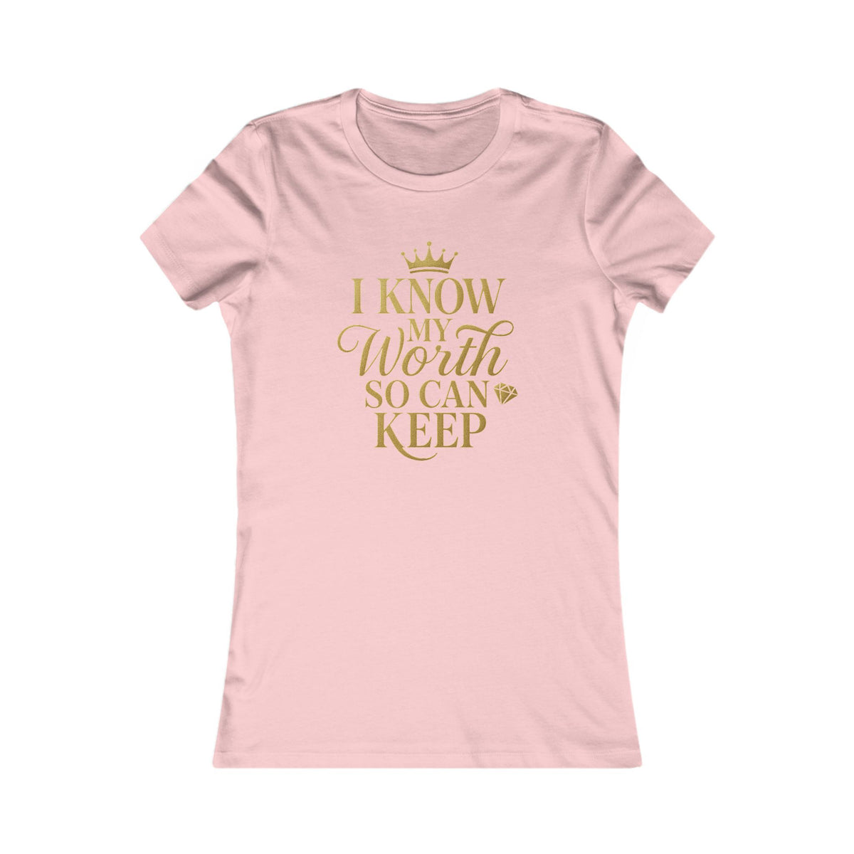 Empowering Women's Tee - "I Know My Worth" Statement Shirt