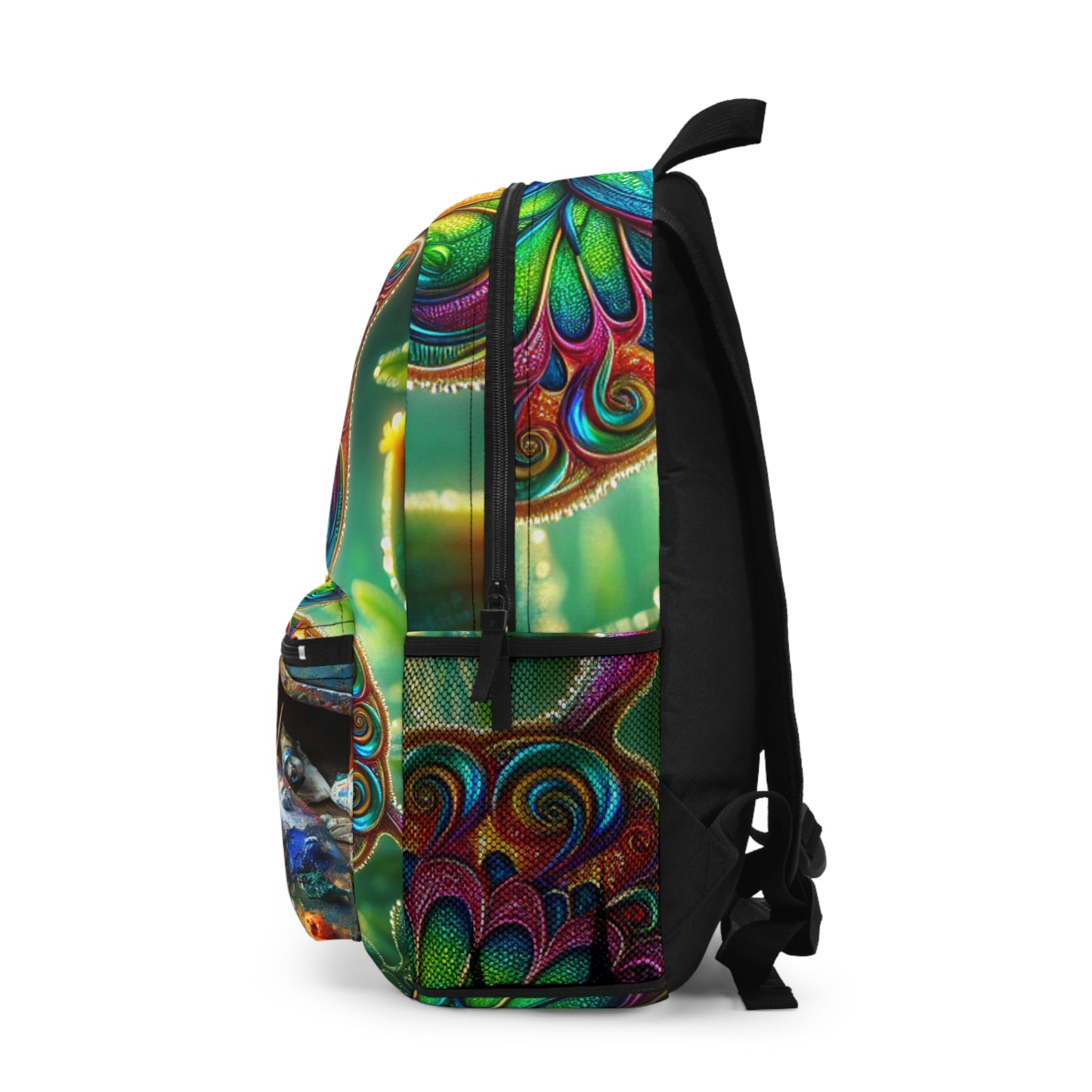 Vibrant Artist's Backpack, Colorful School Bag, Floral Print Backpack, Eco-Friendly Tote, Perfect for Students and Art Lovers