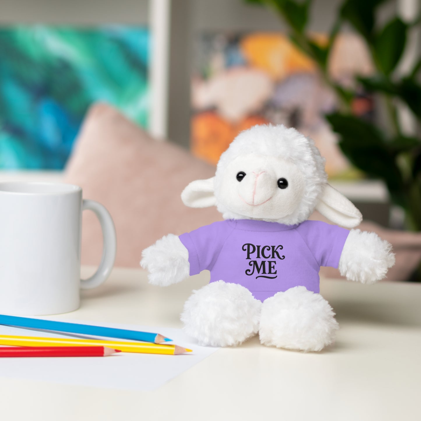 Pick Me Plush Bear with Tee — Cute Stuffed Animal Gift