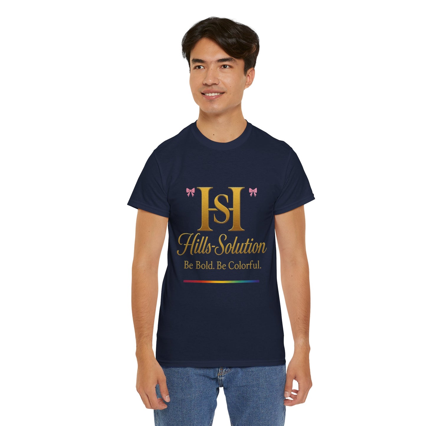 Be Bold Be Colorful Graphic Tee — Vibrant Hills Solution T-Shirt