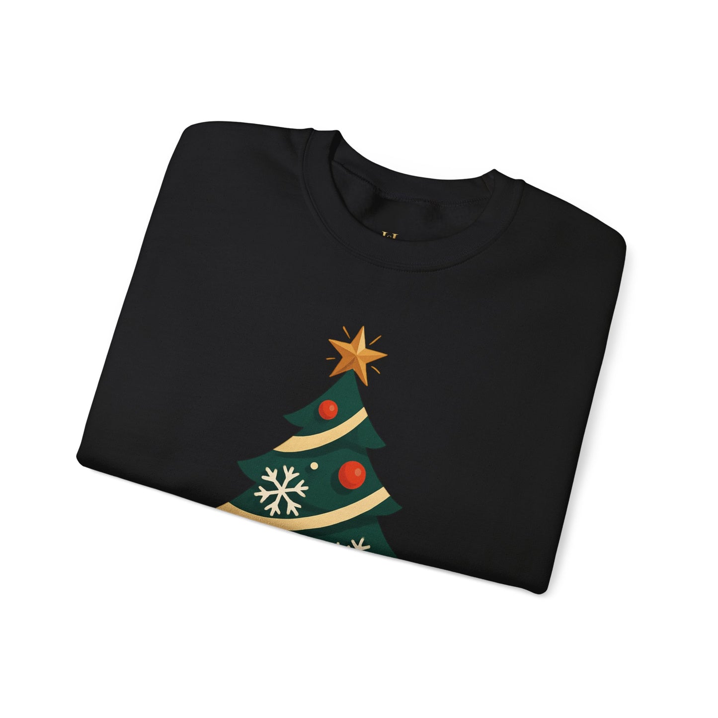 Christmas Tree Crewneck Sweatshirt – "Merry & Bright" Holiday Sweatshirt