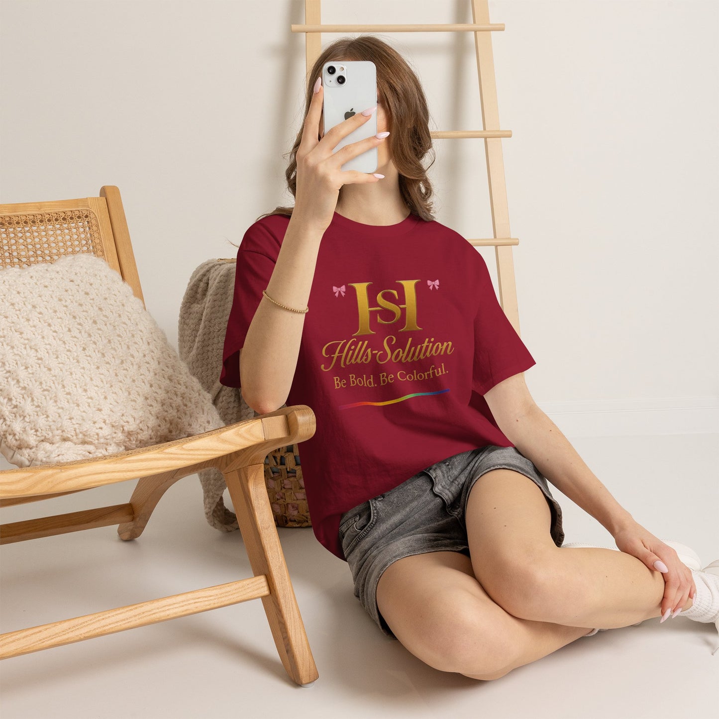 Be Bold Be Colorful Graphic Tee — Vibrant Hills Solution T-Shirt