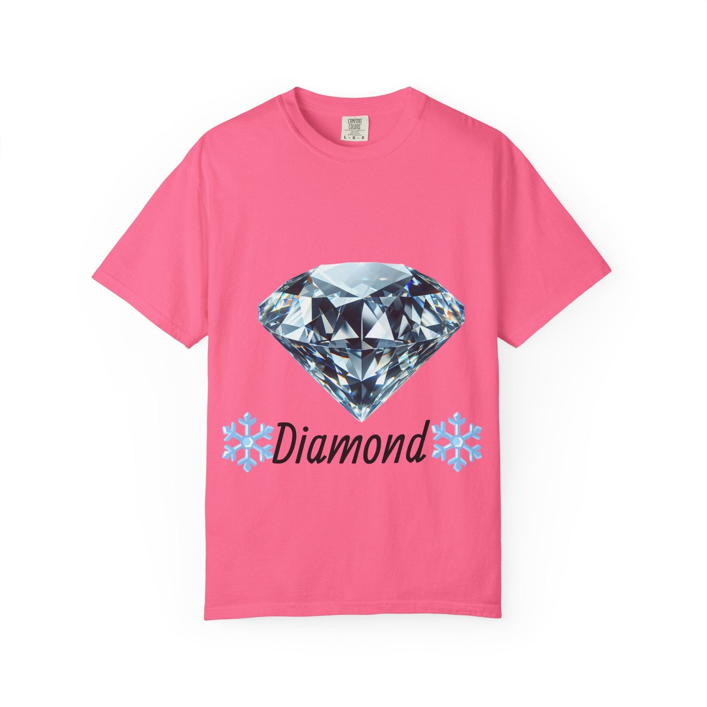 Sparkling Diamond Unisex T-Shirt, Trendy Graphic Tee for Casual Wear, Gift for Birthdays, Parties, Holidays, Fashionable Everyday Style