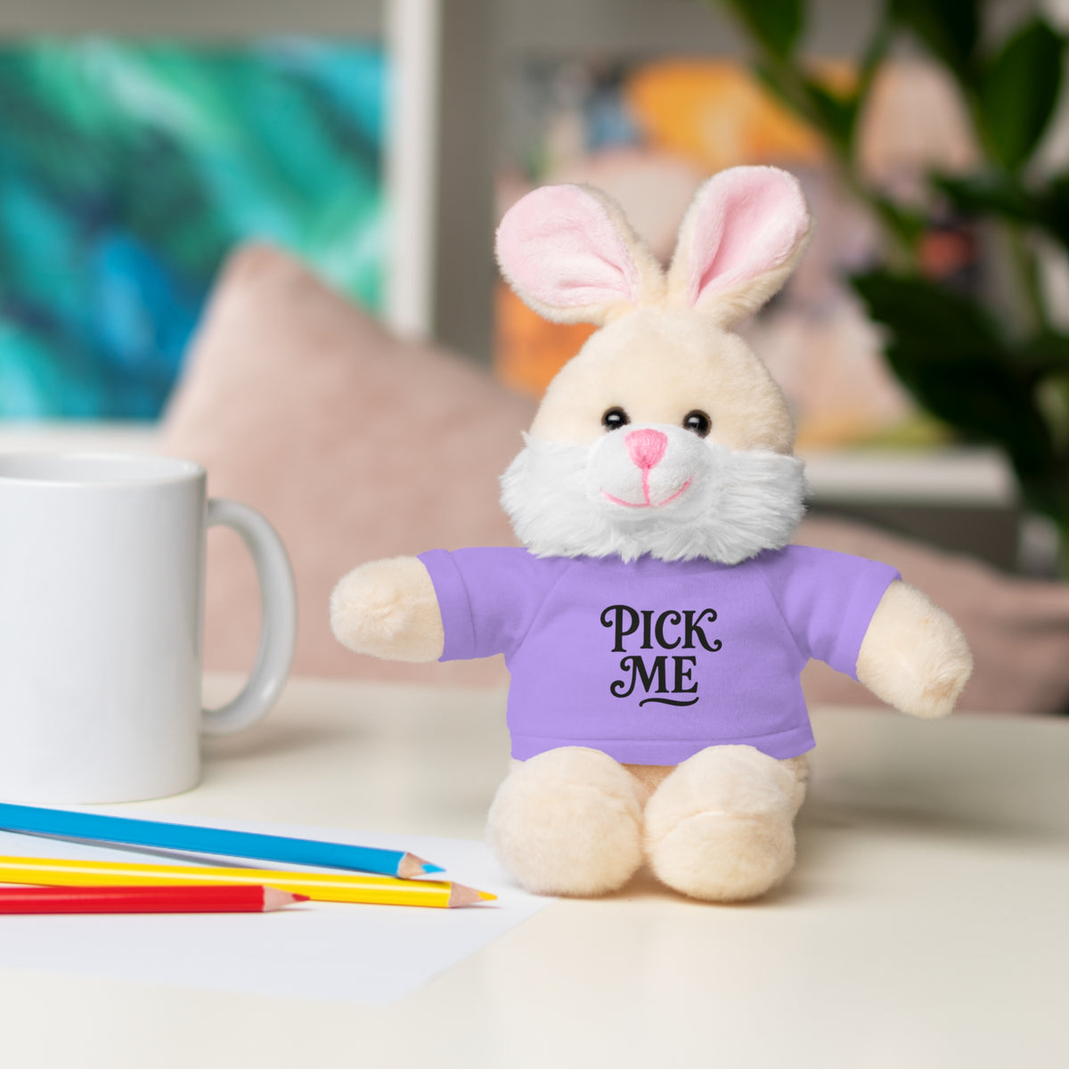 Pick Me Plush Bear with Tee — Cute Stuffed Animal Gift