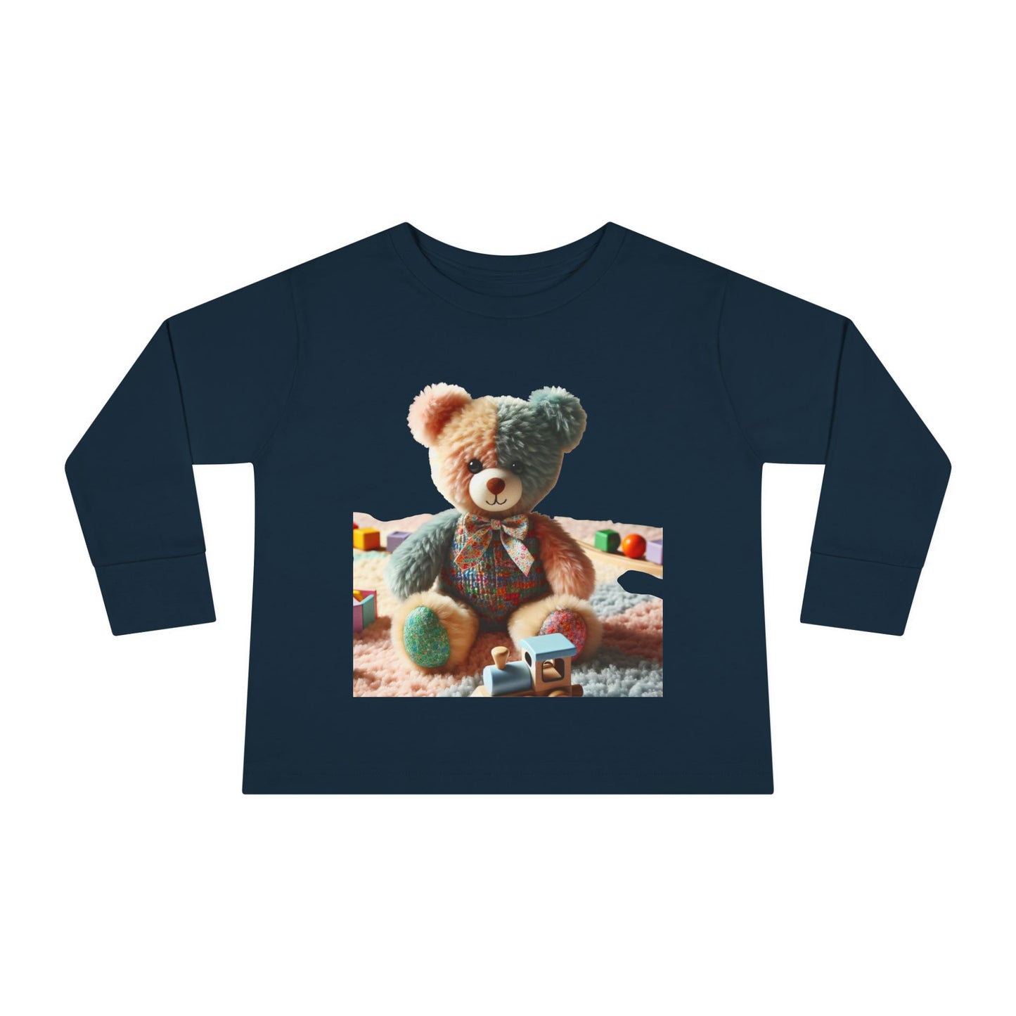 Toddler Long Sleeve Tee with Adorable Bear Design, Cute Kids Shirt, Gift for Toddlers, Birthday Outfit, Baby Shower Gift