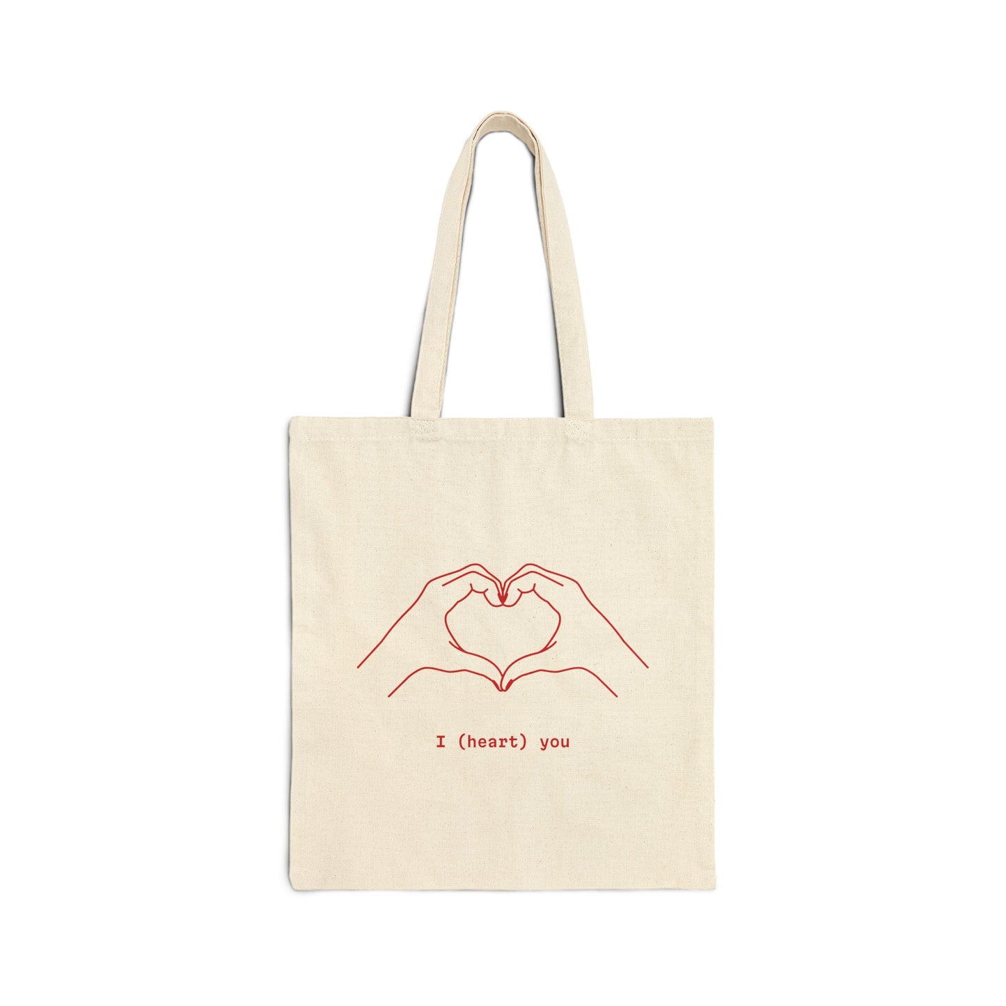 Love is Love Cotton Canvas Tote Bag | Perfect for Gifts, Eco-Friendly Shopper, Beach Bag, Valentine's Day, Everyday Use