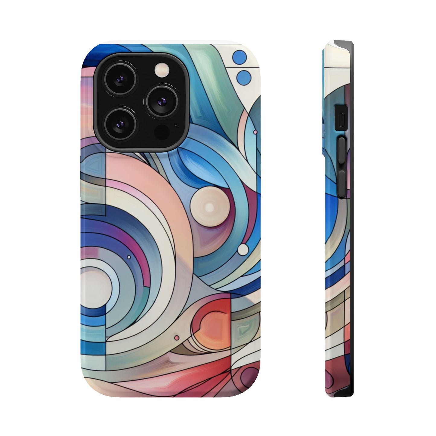 Artistic Magnetic Phone Case | Abstract Colorful Design, Unique Gift for Artists, Stylish Protection, Holiday Essentials, Phone Accessory
