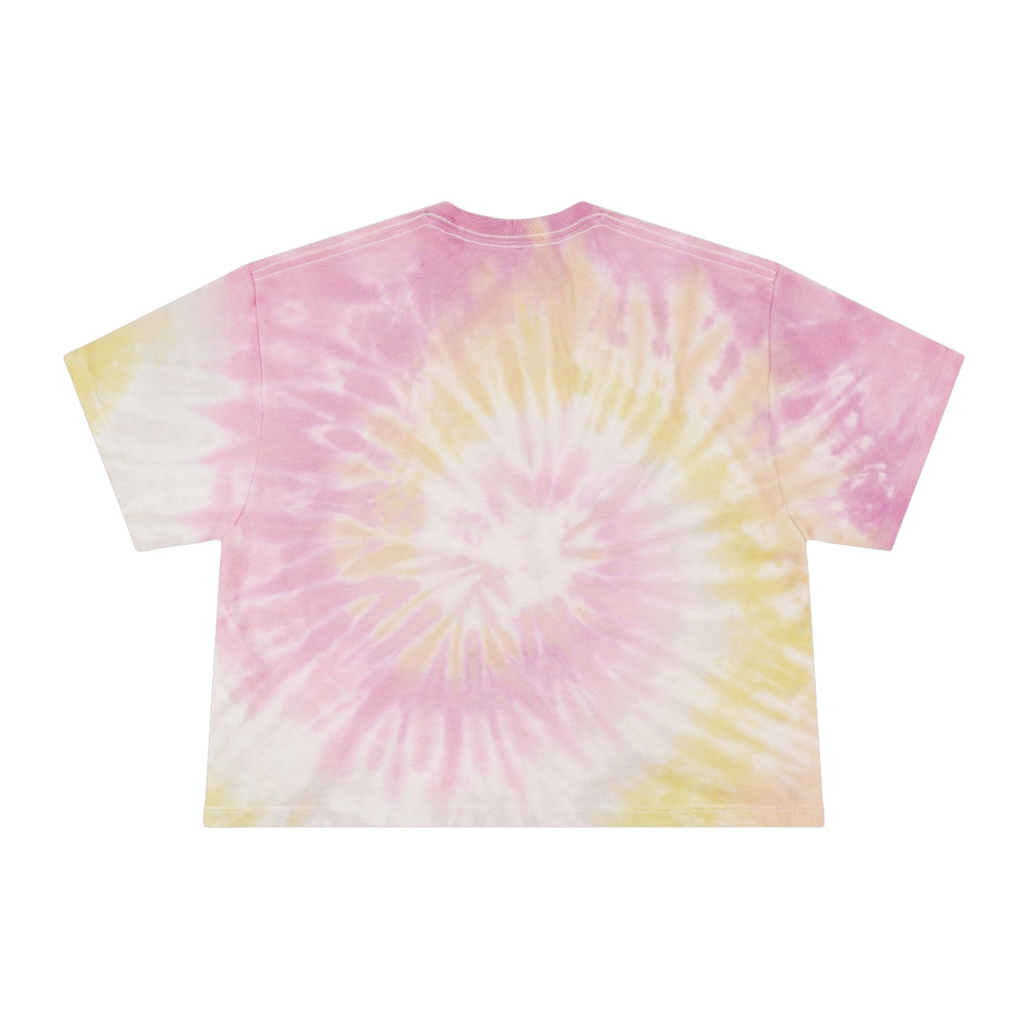 Women's Tie-Dye Crop Tee with Cherry Design - Summer Fashion, Beach Wear, Casual Outfit, Festival Attire, Gift Idea