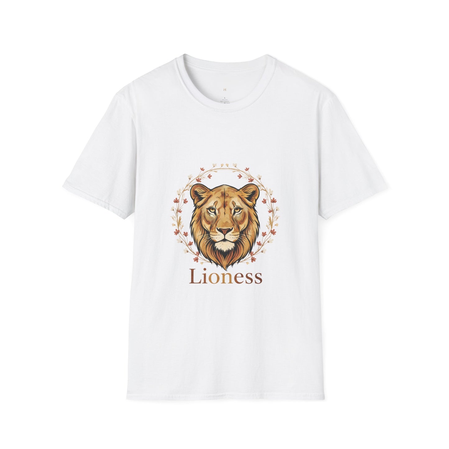 Lioness Floral Tee — Women's Lion Head T-Shirt