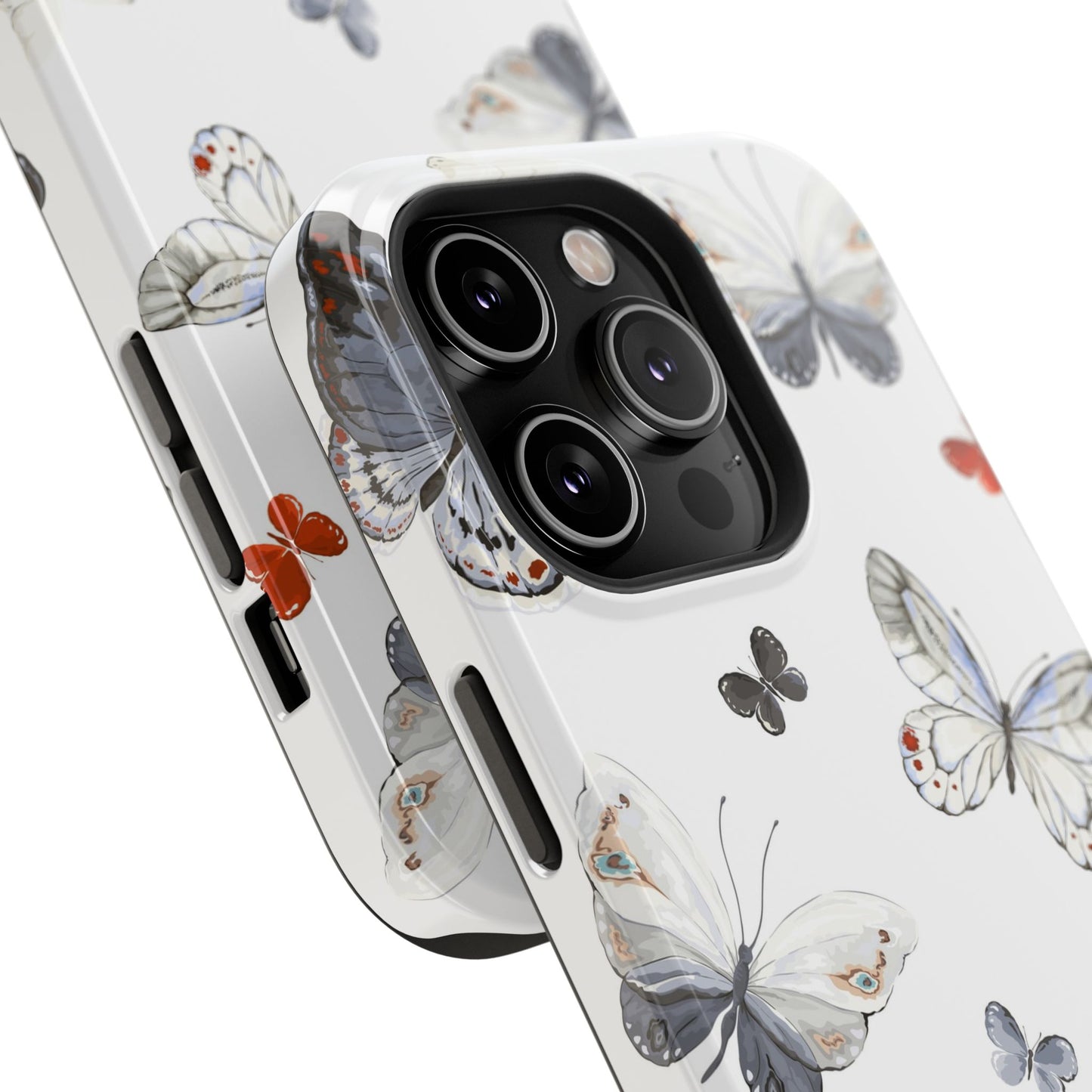 Butterfly Impact-Resistant Phone Case, Elegant Phone Cover, Gifts for Her, Nature Lovers, Eco-friendly Design, Cute Butterfly Case