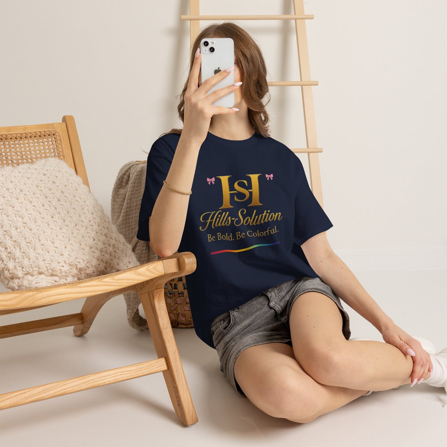 Be Bold Be Colorful Graphic Tee — Vibrant Hills Solution T-Shirt