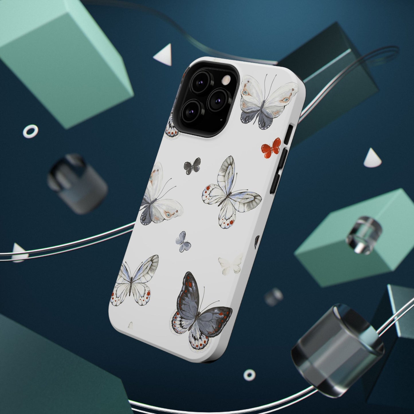Butterfly Impact-Resistant Phone Case, Elegant Phone Cover, Gifts for Her, Nature Lovers, Eco-friendly Design, Cute Butterfly Case