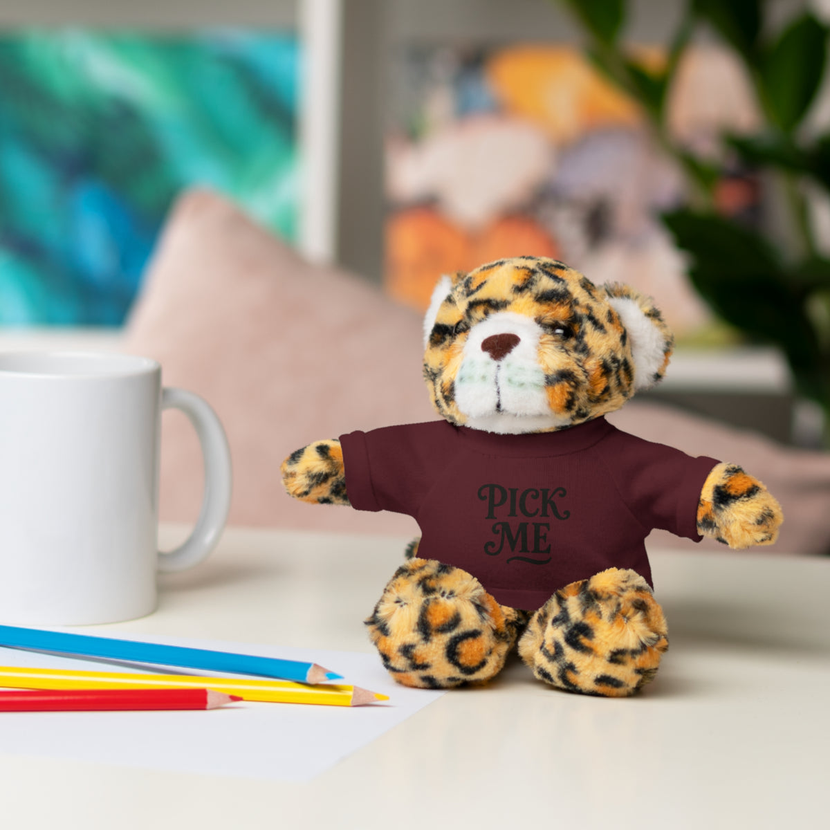 Pick Me Plush Bear with Tee — Cute Stuffed Animal Gift