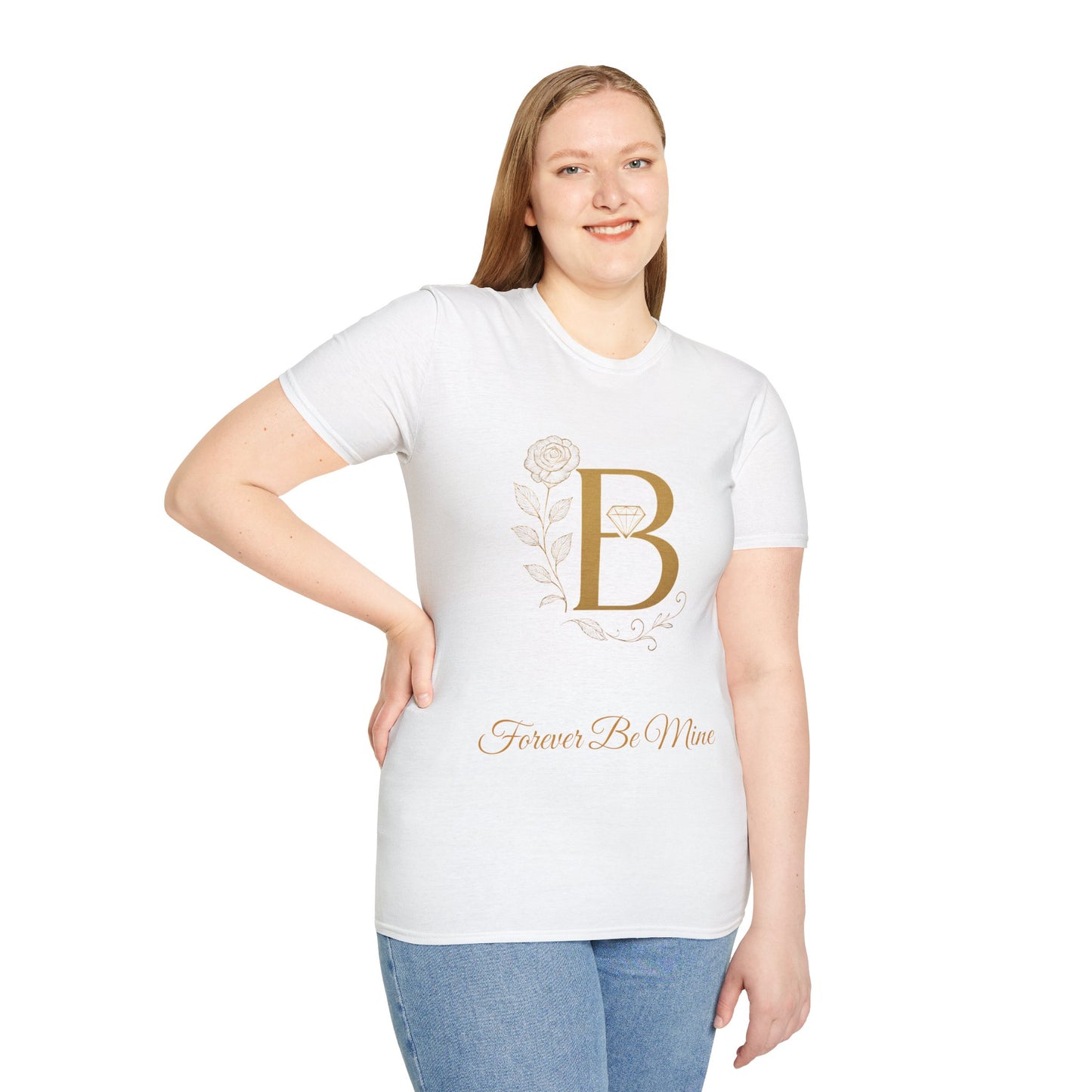 Personalized Floral Monogram T-Shirt, Forever Be Mine Shirt